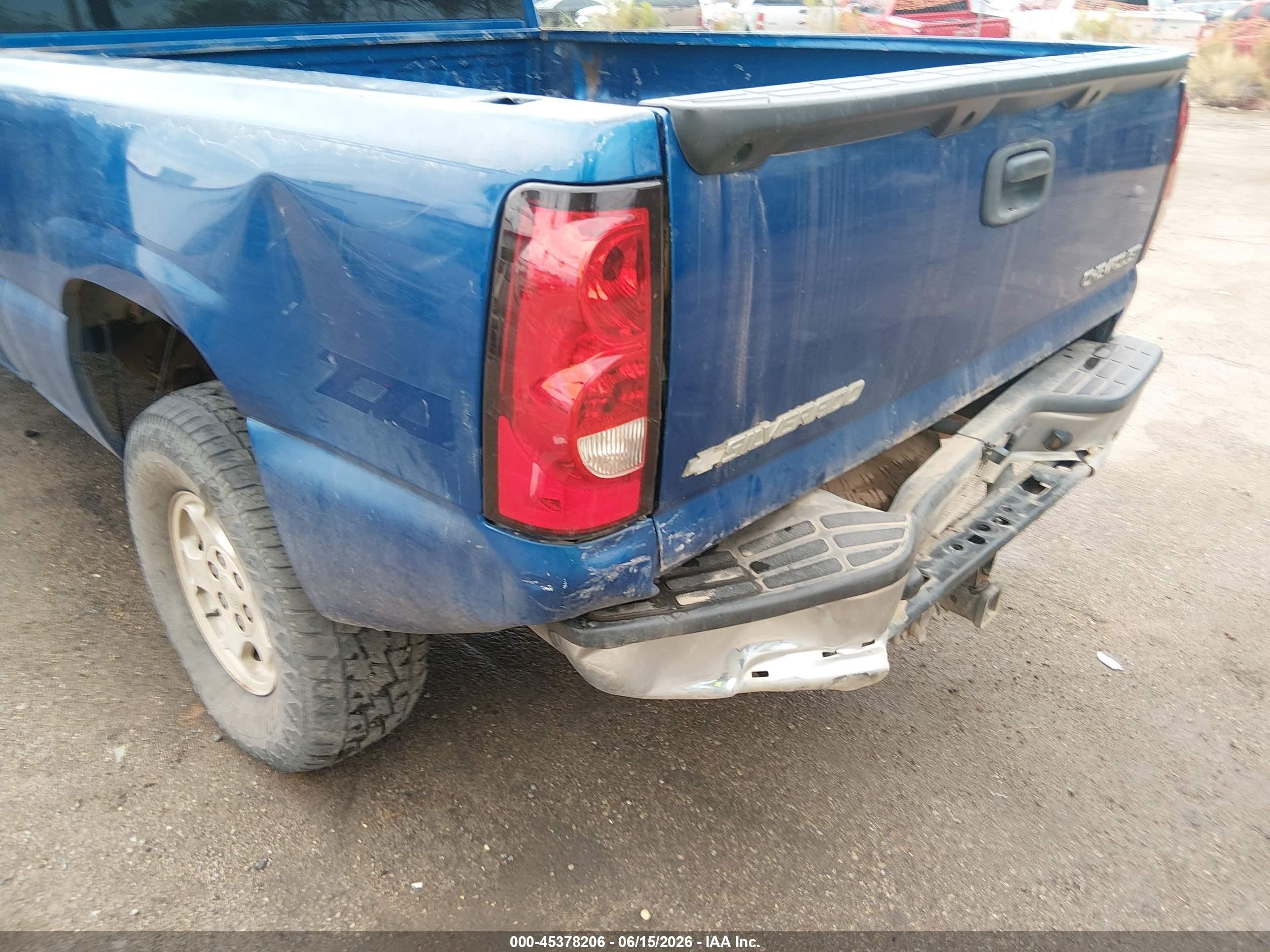 2003 Chevrolet Silverado 1500 Ls Синий vin: 2GCEK19T831178072