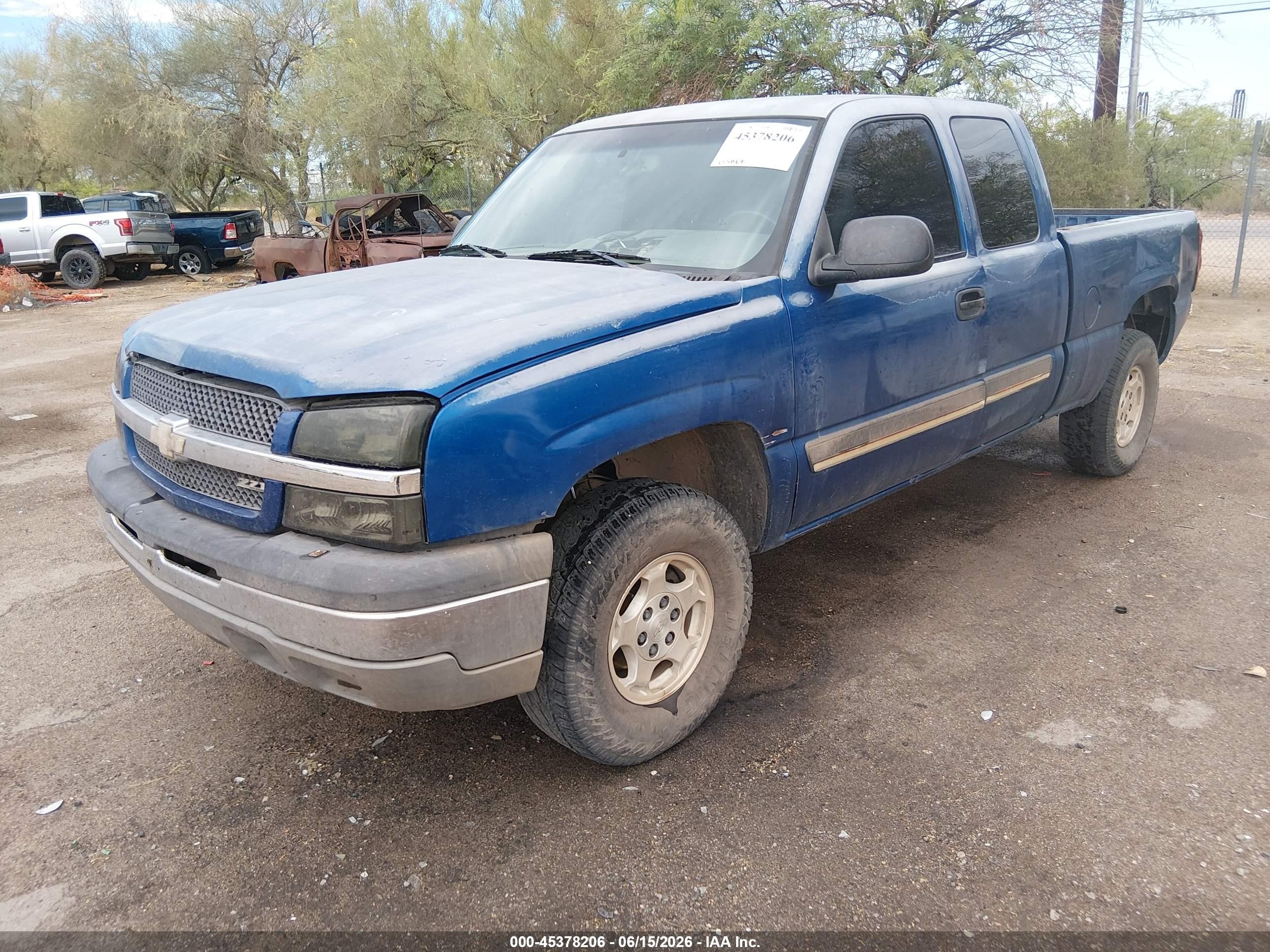 2003 Chevrolet Silverado 1500 Ls Синий vin: 2GCEK19T831178072