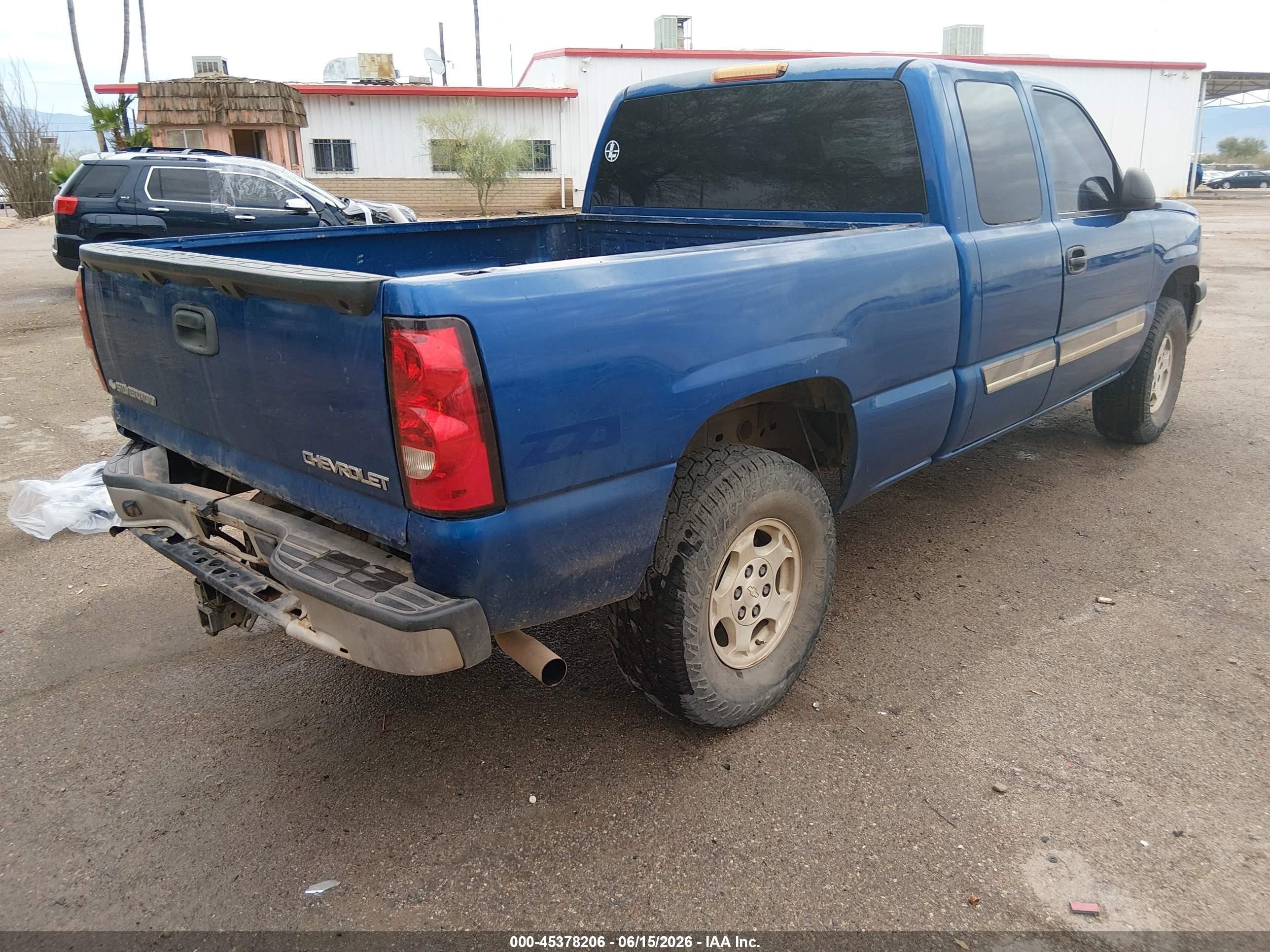 2003 Chevrolet Silverado 1500 Ls Синий vin: 2GCEK19T831178072