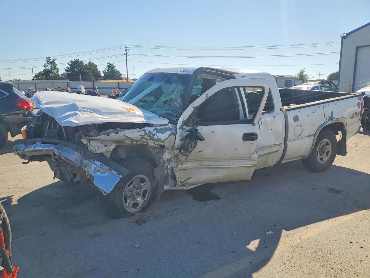 2003 Chevrolet Silverado K1500 White vin: 2GCEK19T831187676