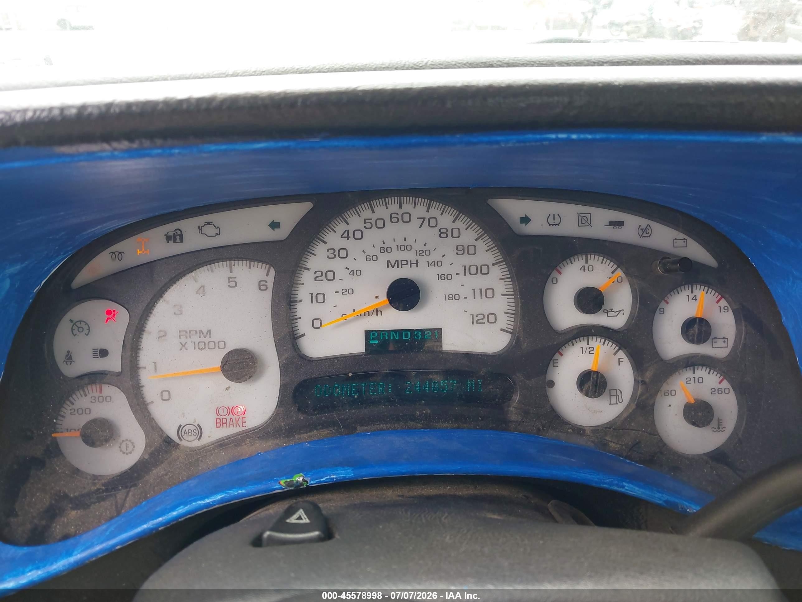 2003 Chevrolet Silverado 1500 Ls Blue vin: 2GCEK19T831374013