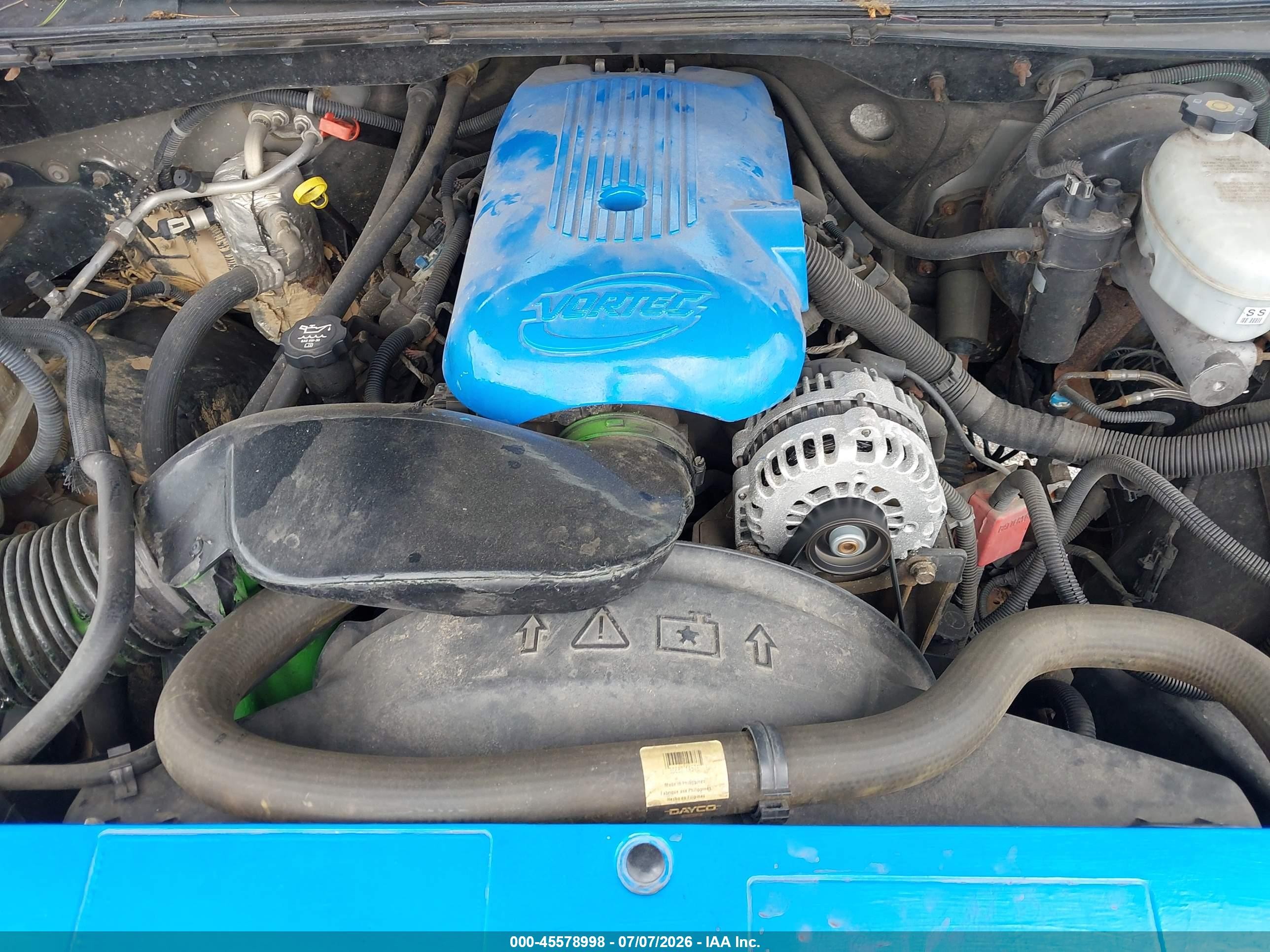 2003 Chevrolet Silverado 1500 Ls Blue vin: 2GCEK19T831374013