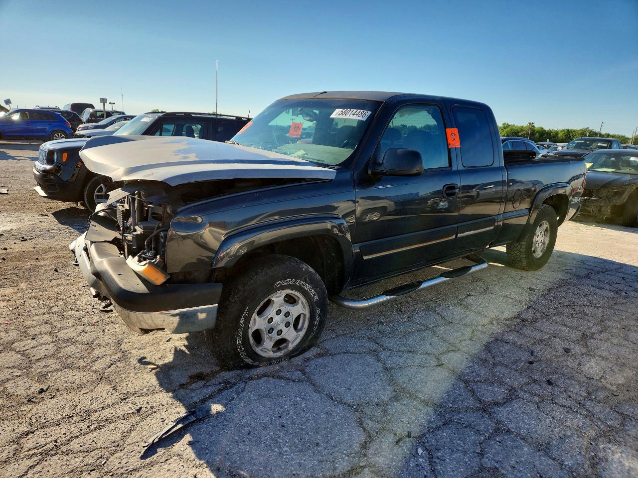 2004 Chevrolet Silverado K1500 Gray vin: 2GCEK19T841269439