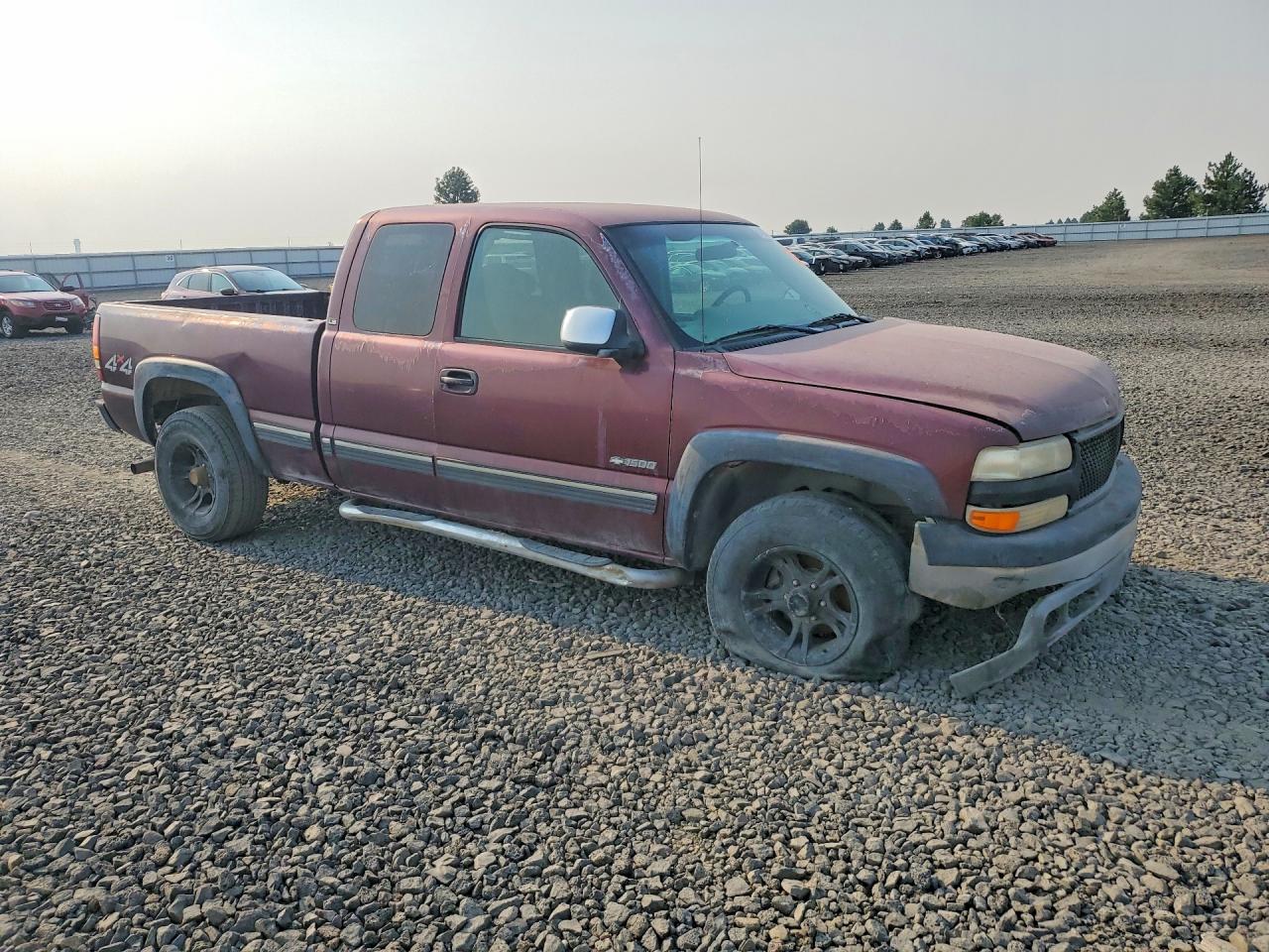 2000 Chevrolet Silverado K1500 Red vin: 2GCEK19T8Y1176569