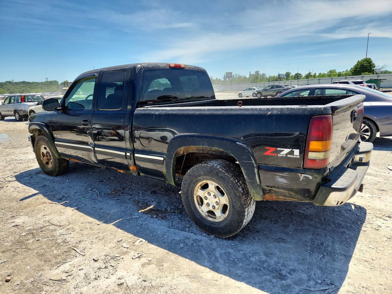 2001 Chevrolet Silverado K1500 Black vin: 2GCEK19T911206054