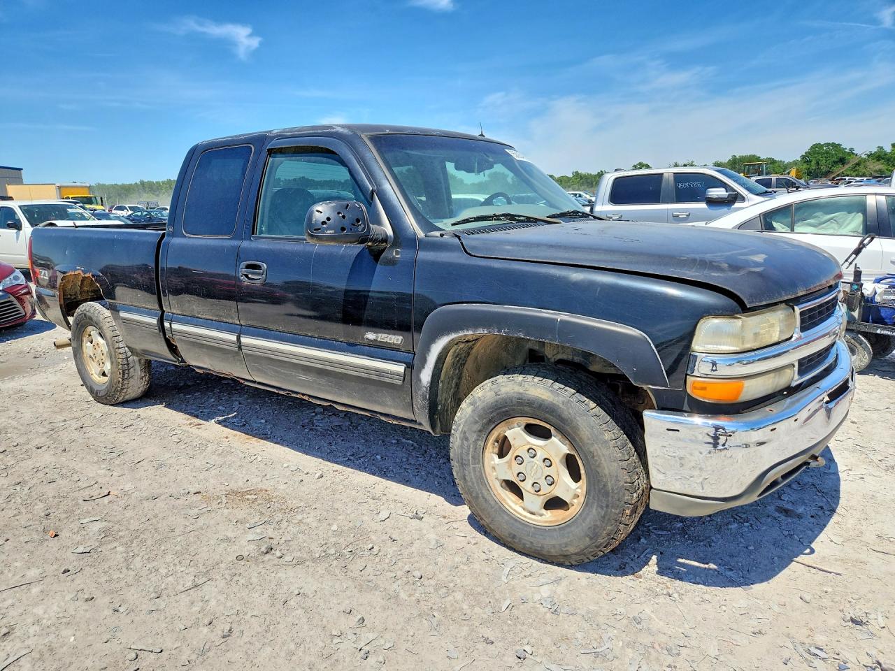 2001 Chevrolet Silverado K1500 Black vin: 2GCEK19T911206054