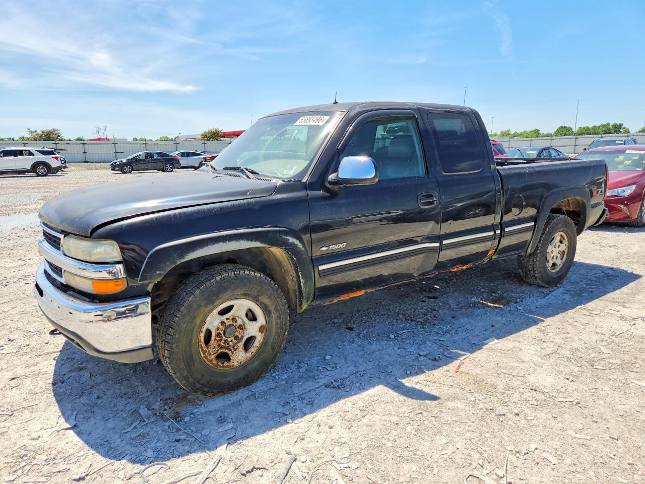 2001 Chevrolet Silverado K1500 Black vin: 2GCEK19T911206054