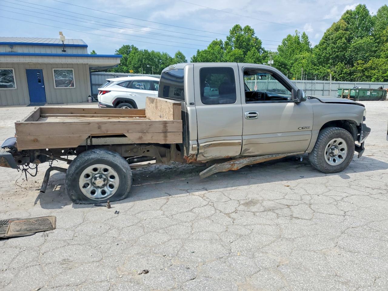 2002 Chevrolet Silverado K1500 Gray vin: 2GCEK19T921181142