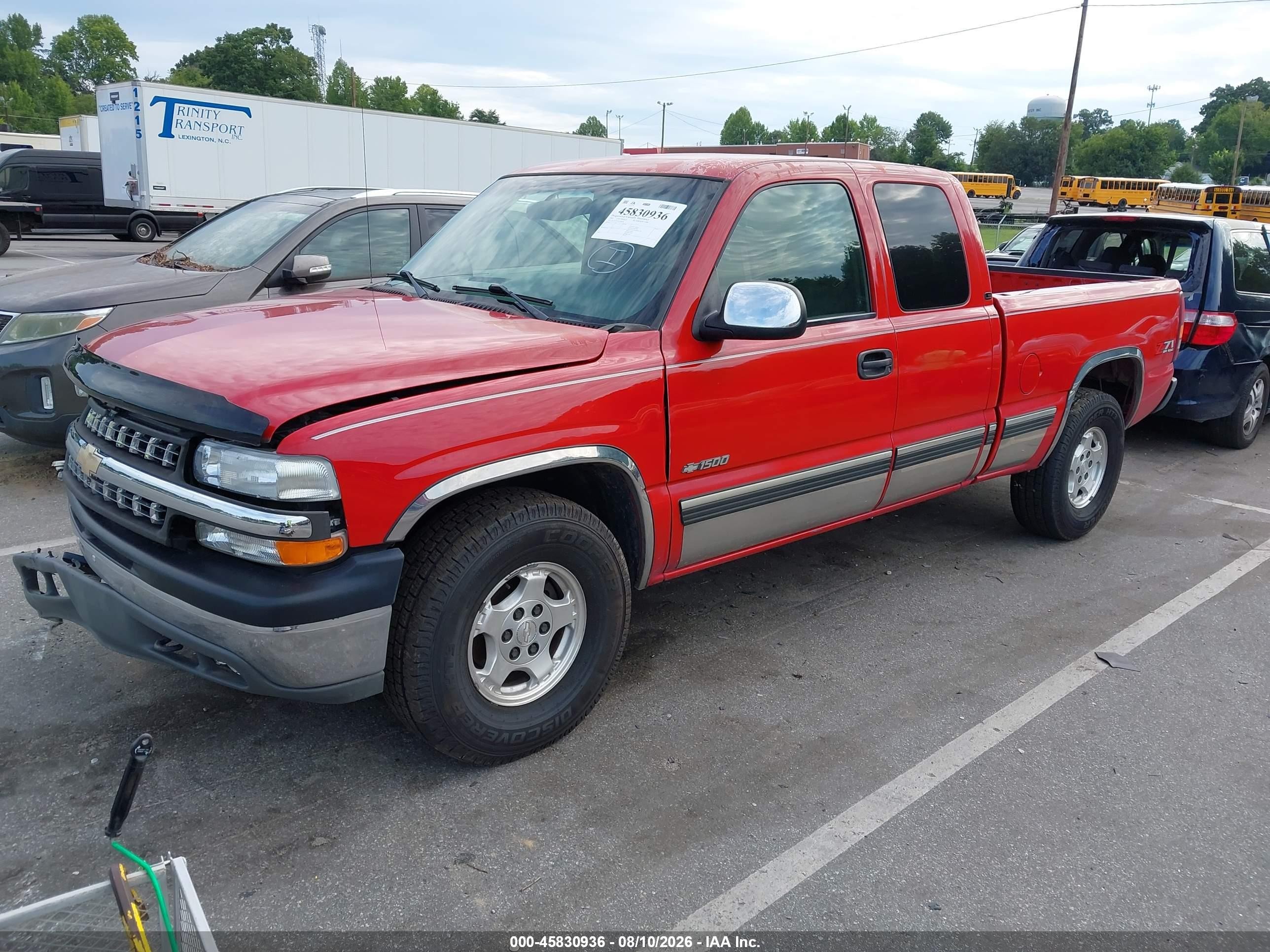 2002 Chevrolet Silverado 1500 Ls Red vin: 2GCEK19T921291656