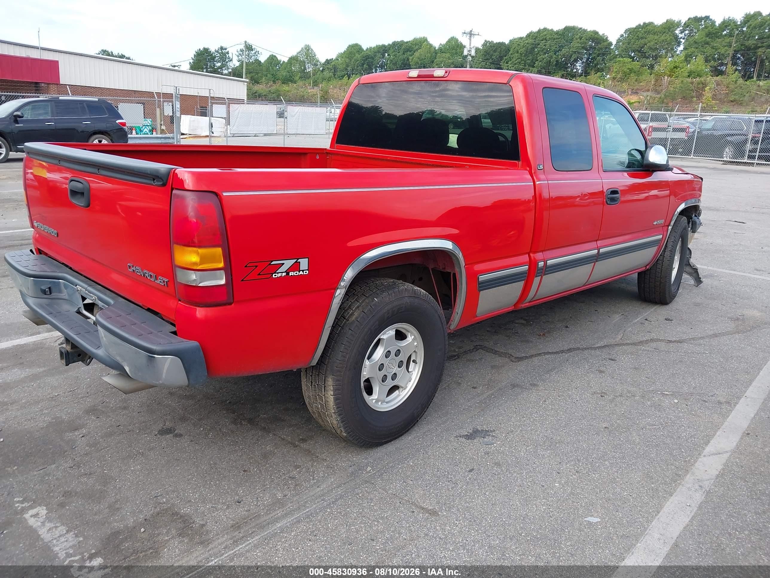 2002 Chevrolet Silverado 1500 Ls Red vin: 2GCEK19T921291656