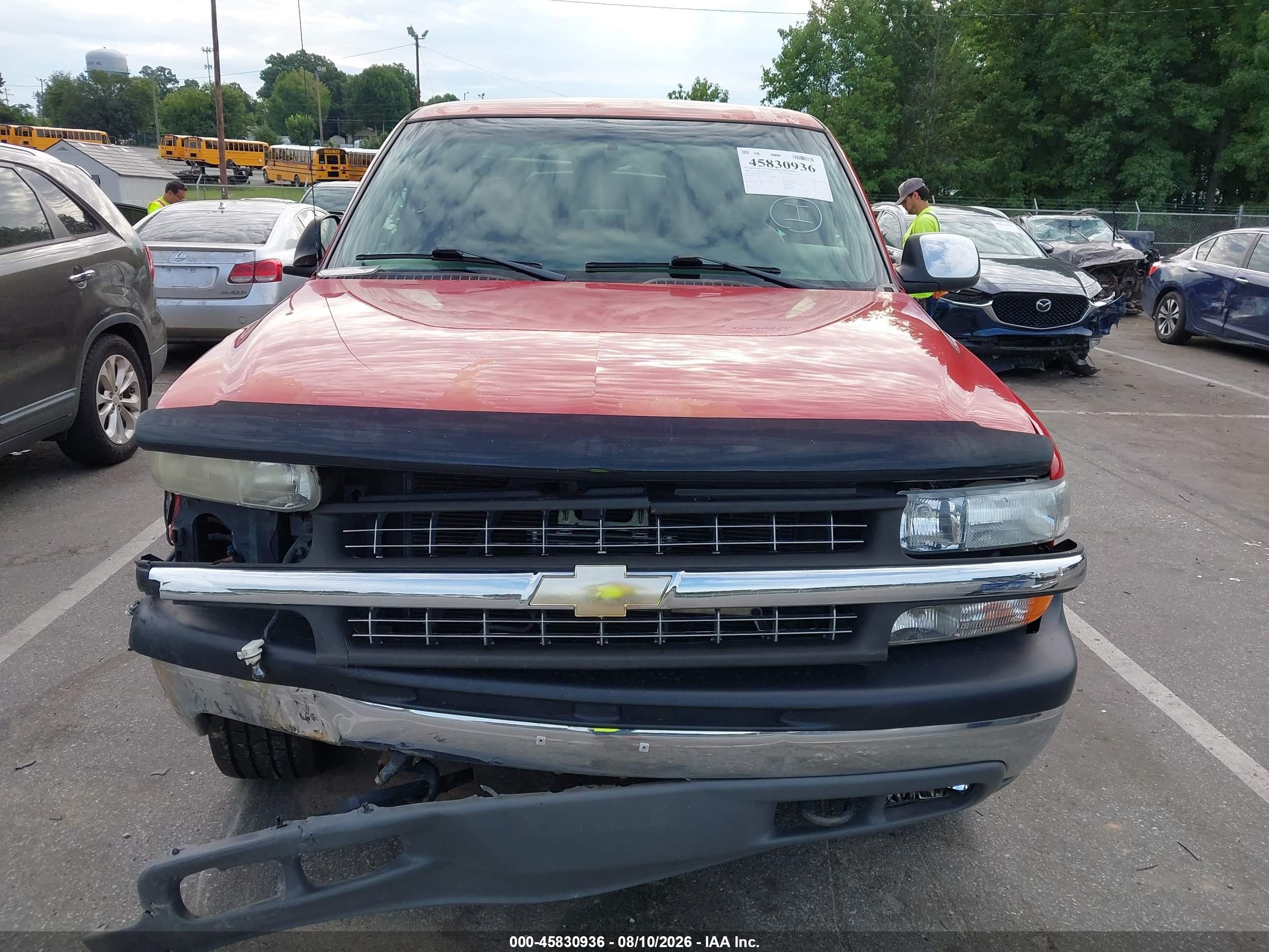2002 Chevrolet Silverado 1500 Ls Red vin: 2GCEK19T921291656