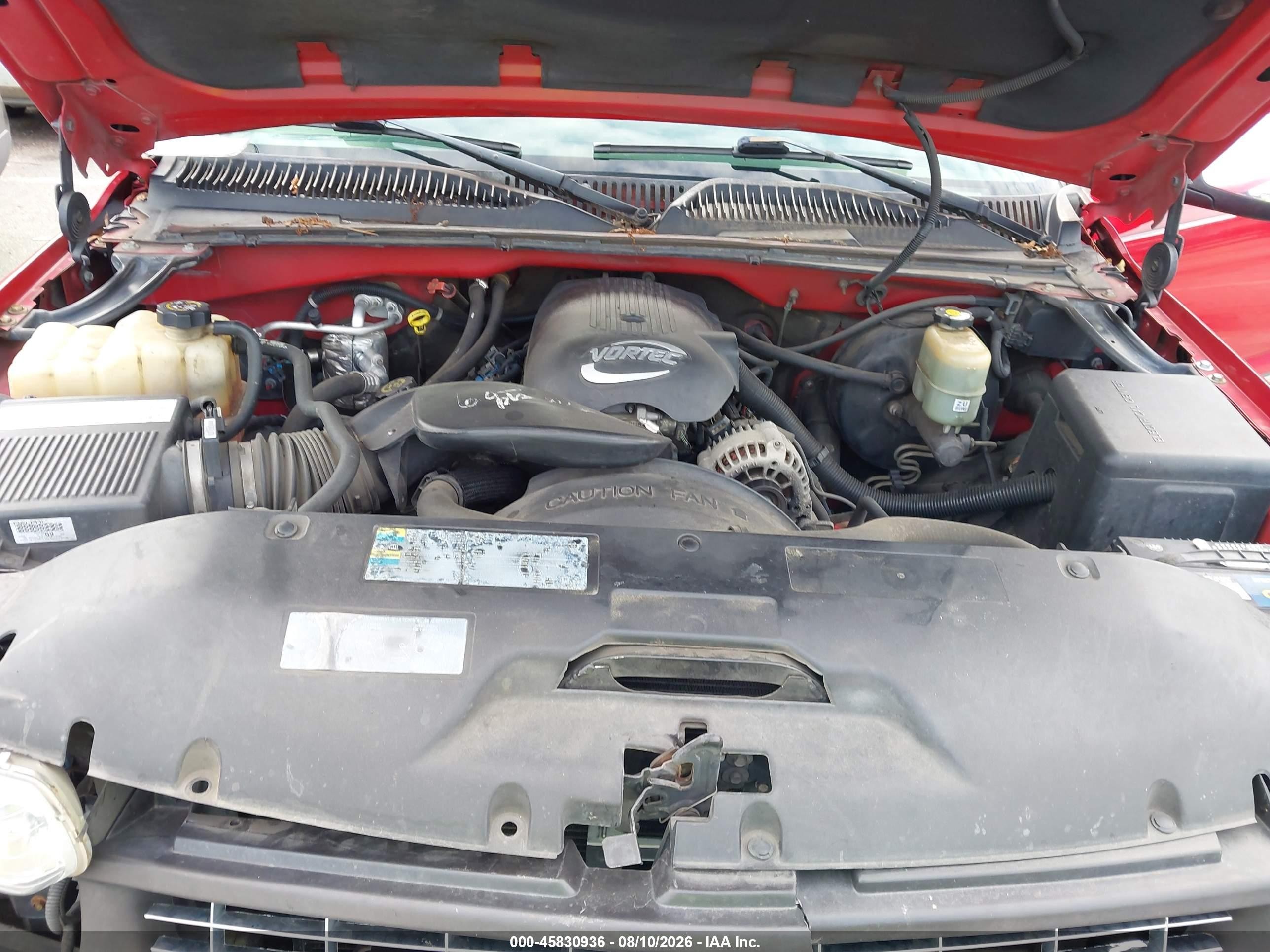 2002 Chevrolet Silverado 1500 Ls Red vin: 2GCEK19T921291656