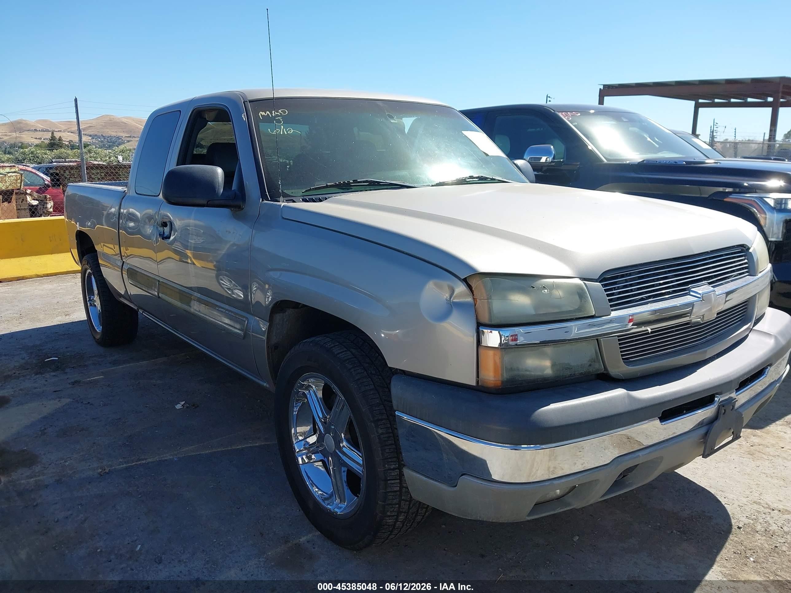 2003 Chevrolet Silverado 1500 Ls Gray vin: 2GCEK19T931140589