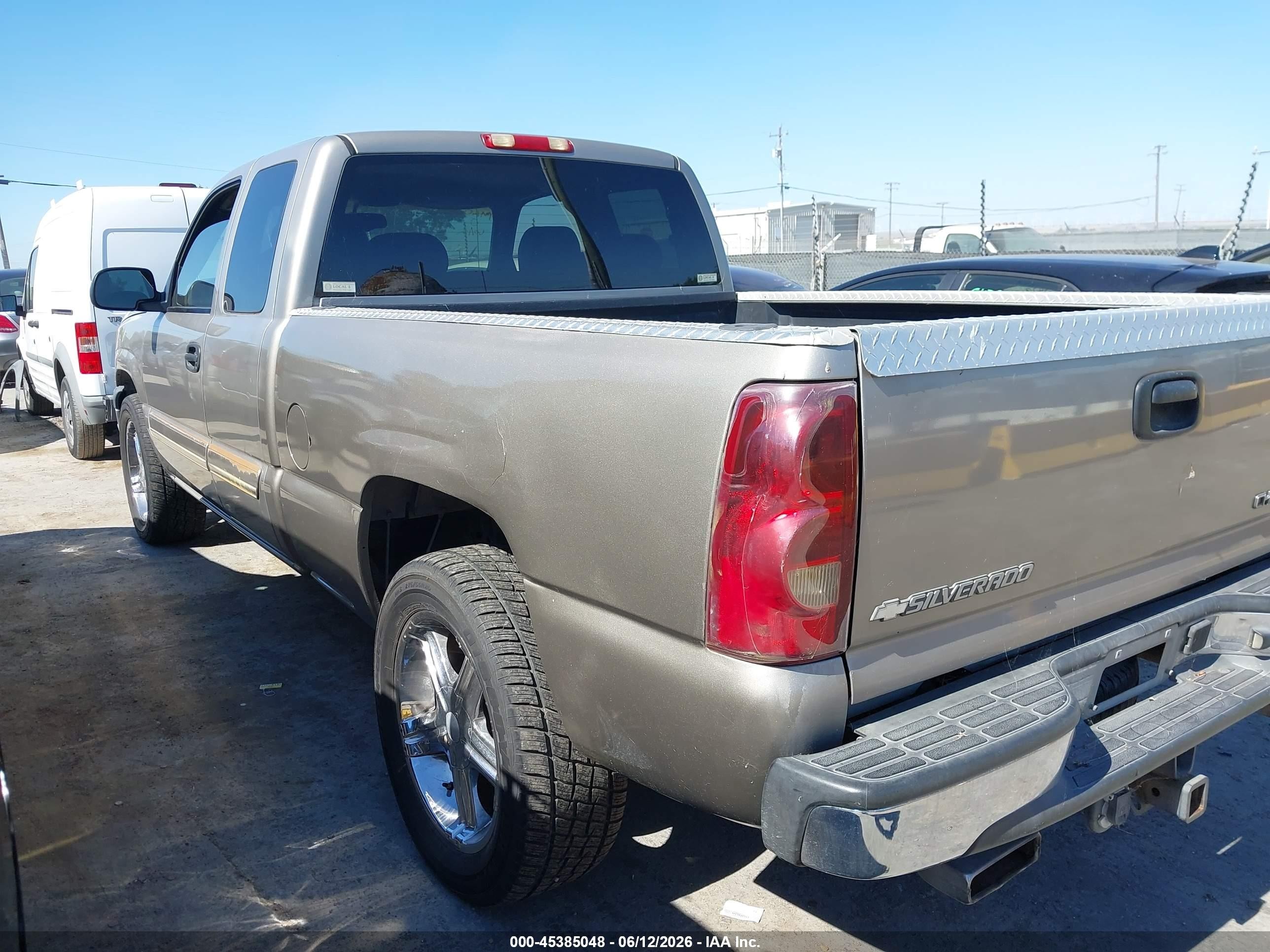 2003 Chevrolet Silverado 1500 Ls Gray vin: 2GCEK19T931140589
