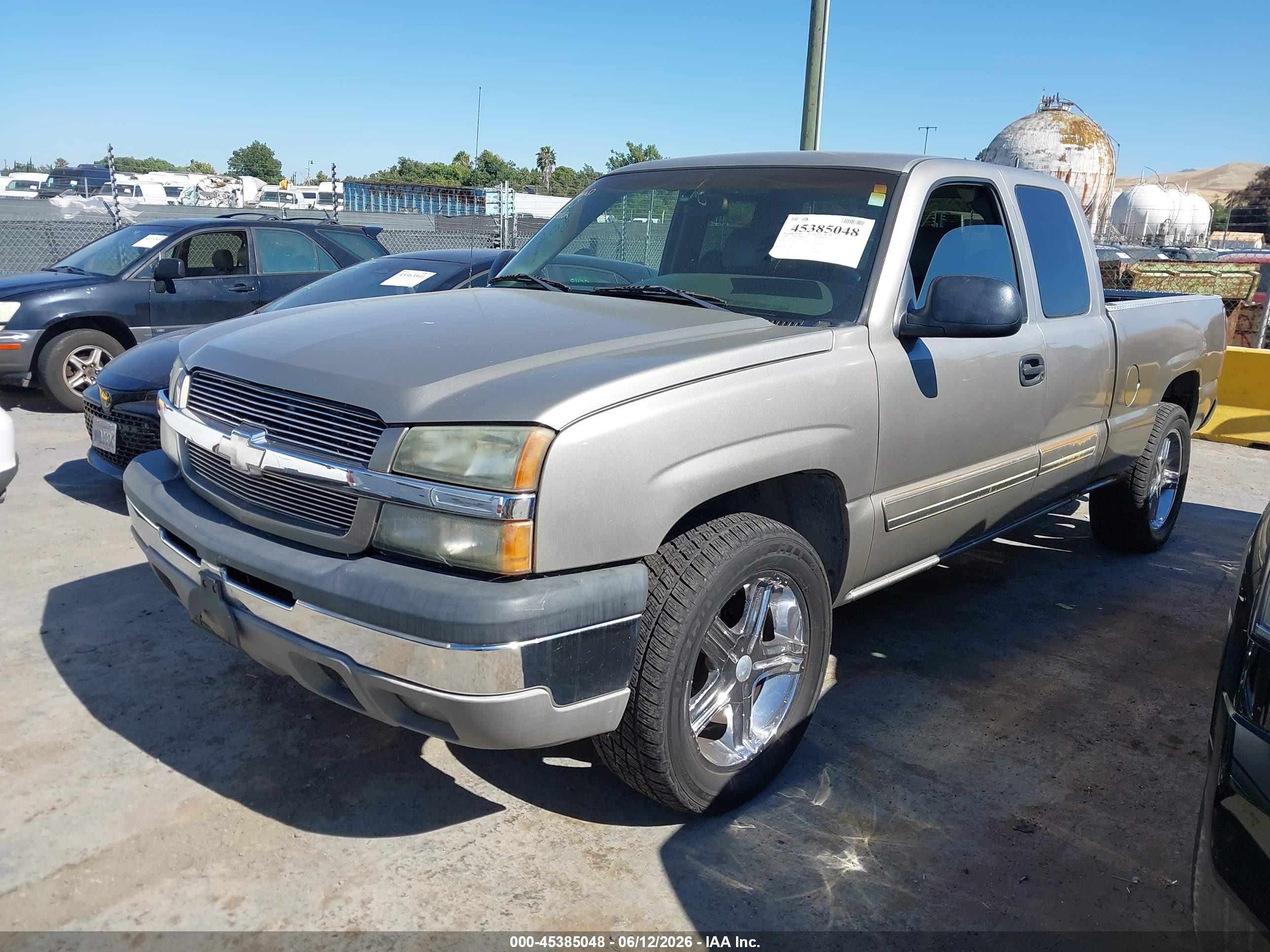 2003 Chevrolet Silverado 1500 Ls Gray vin: 2GCEK19T931140589