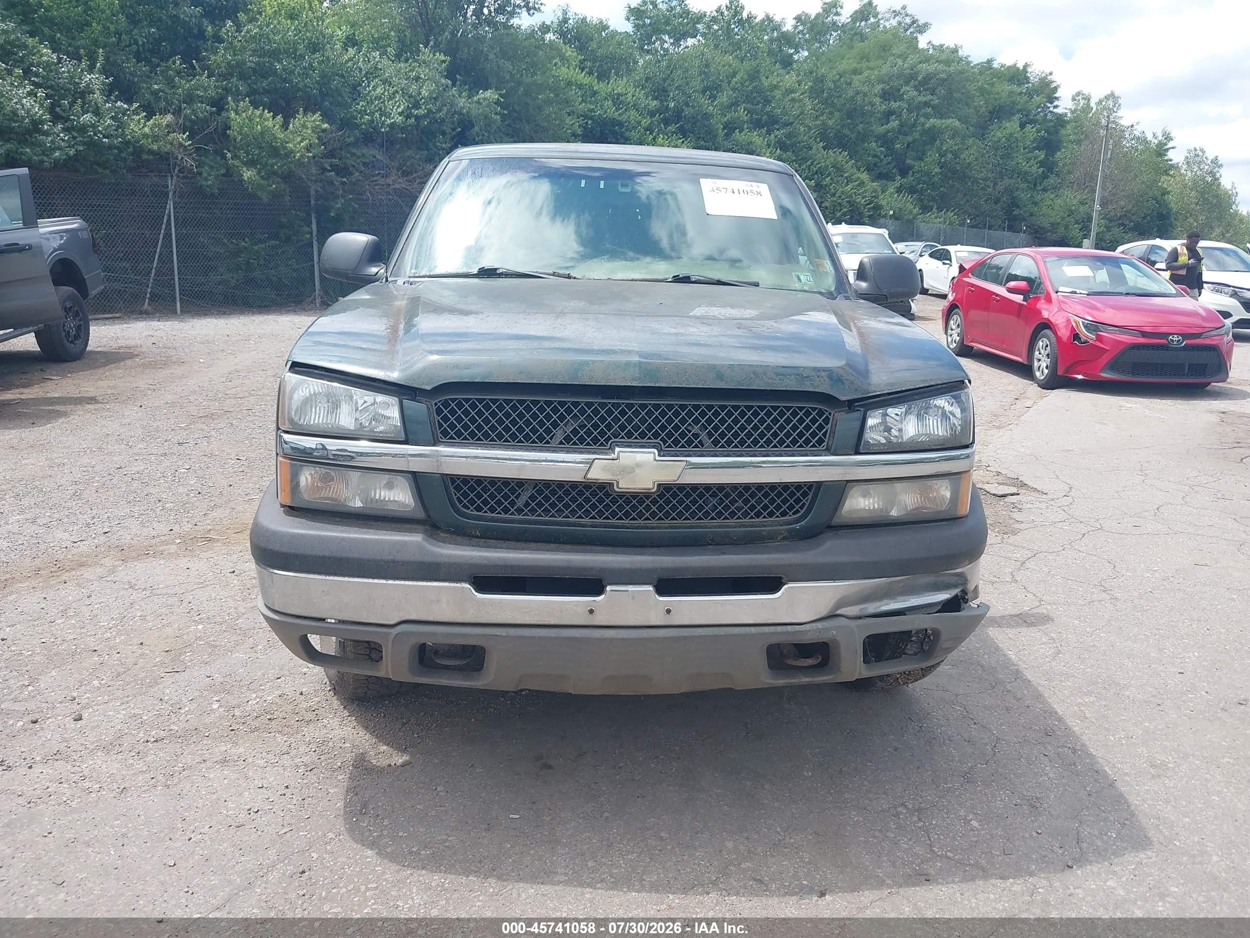 2003 Chevrolet Silverado 1500 Ls Green vin: 2GCEK19T931322146
