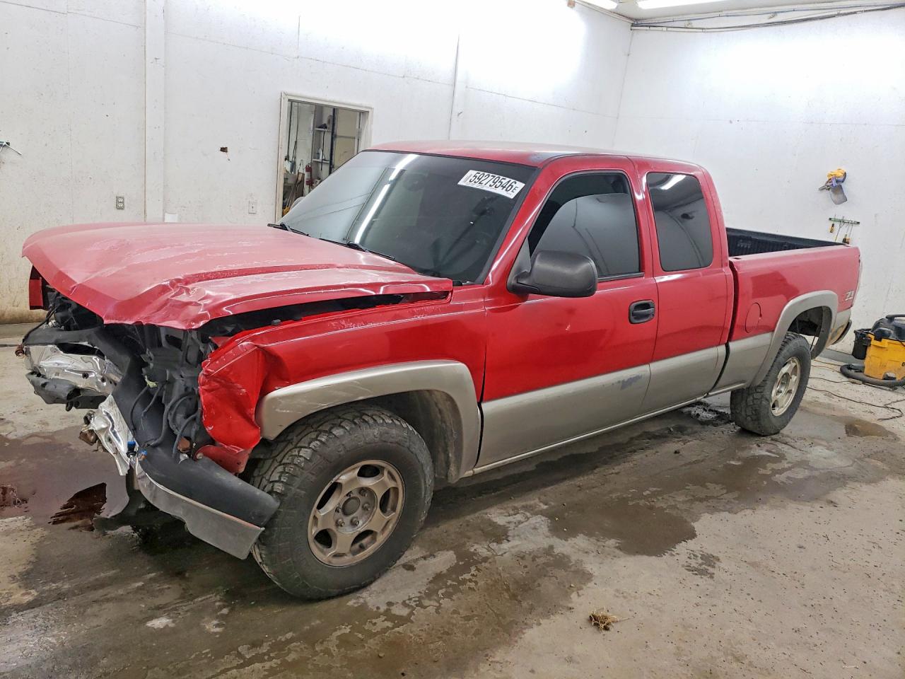 2003 Chevrolet Silverado K1500 Red vin: 2GCEK19T931329758
