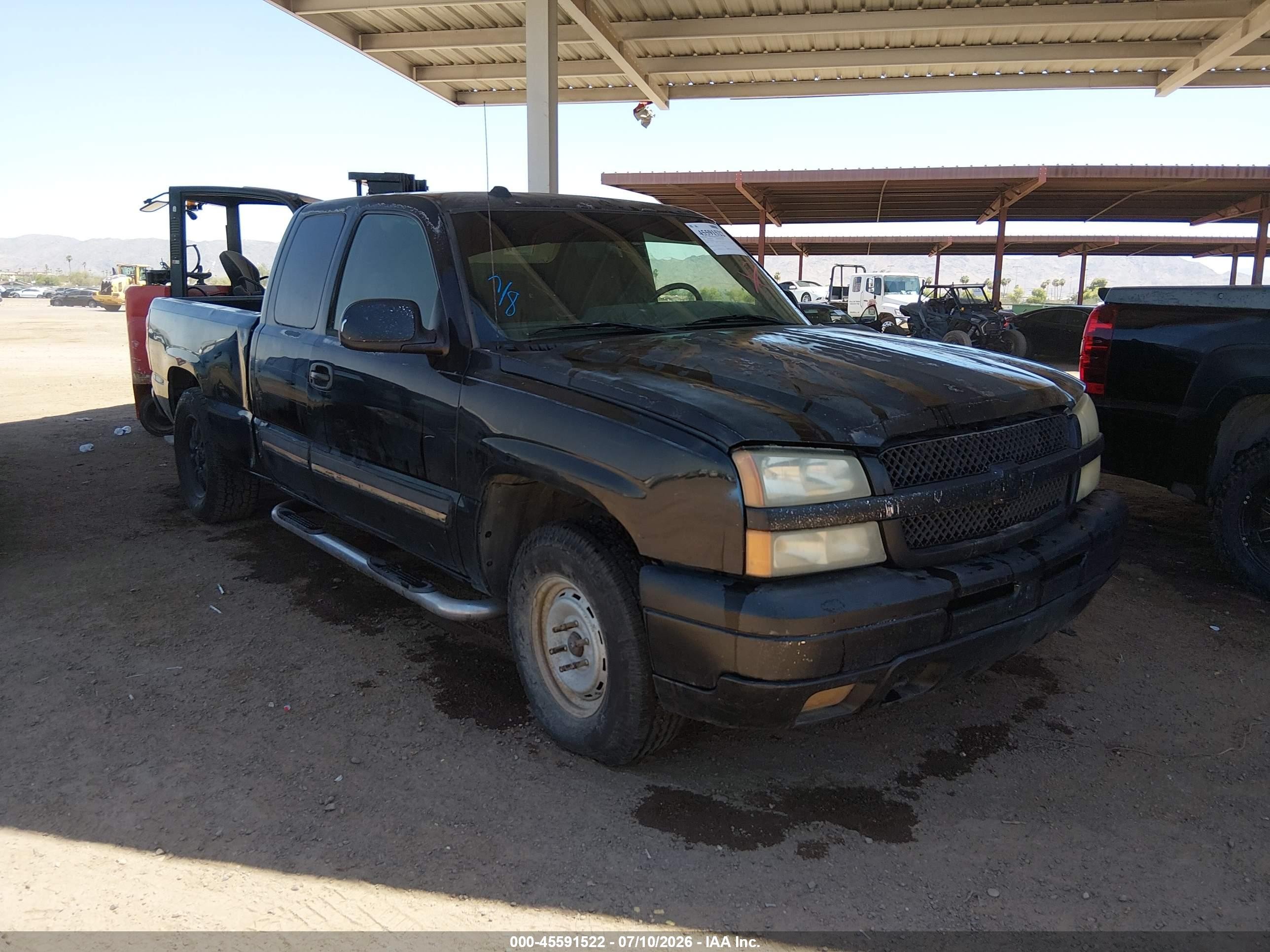 2004 Chevrolet Silverado 1500 Z71 Black vin: 2GCEK19T941239821