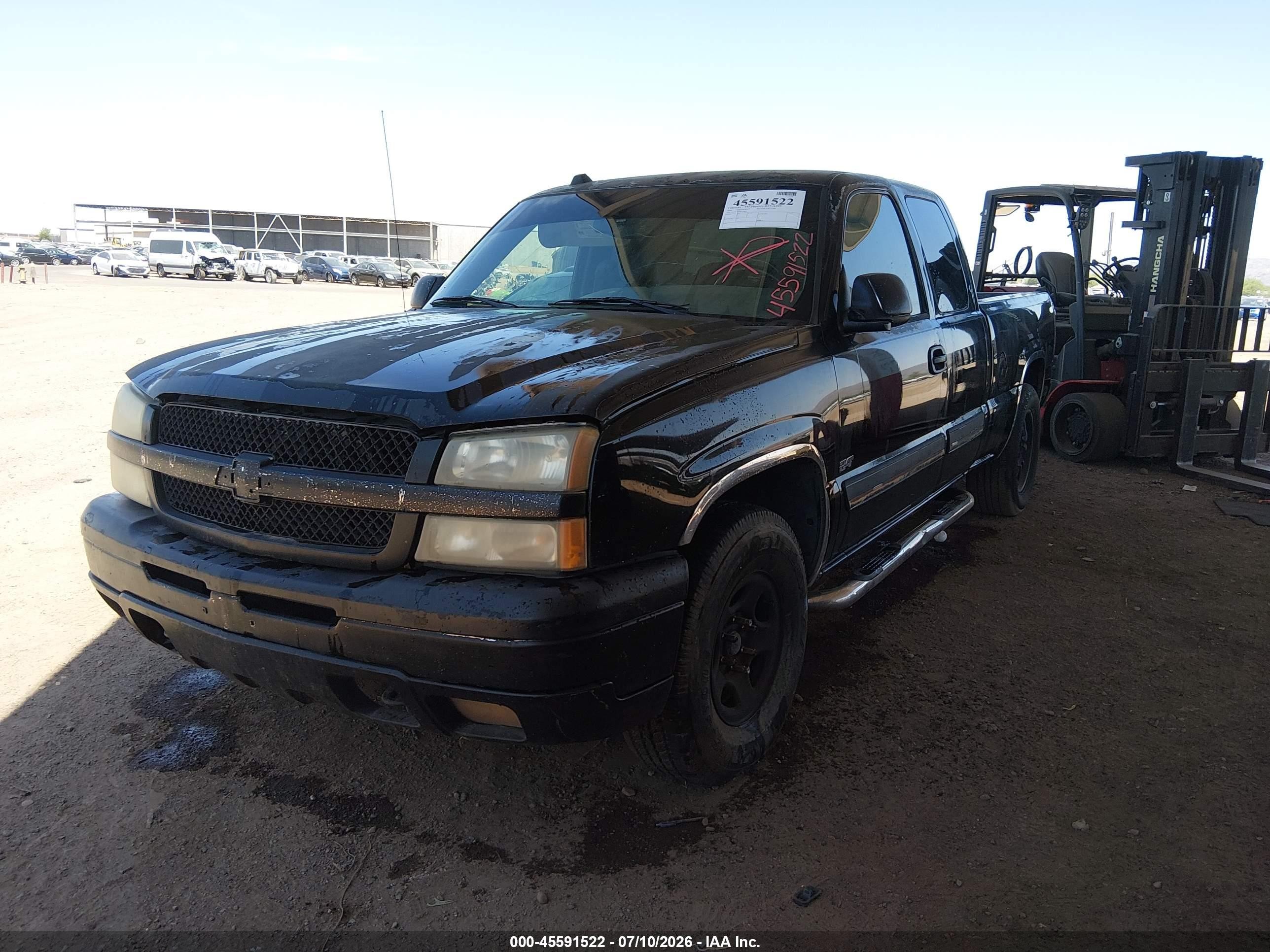 2004 Chevrolet Silverado 1500 Z71 Black vin: 2GCEK19T941239821