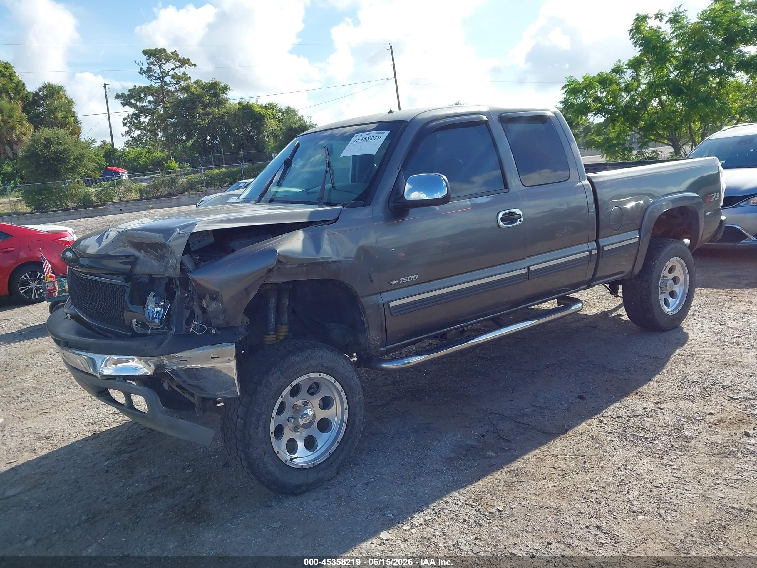 2001 Chevrolet Silverado 1500 Lt Gray vin: 2GCEK19TX11367786