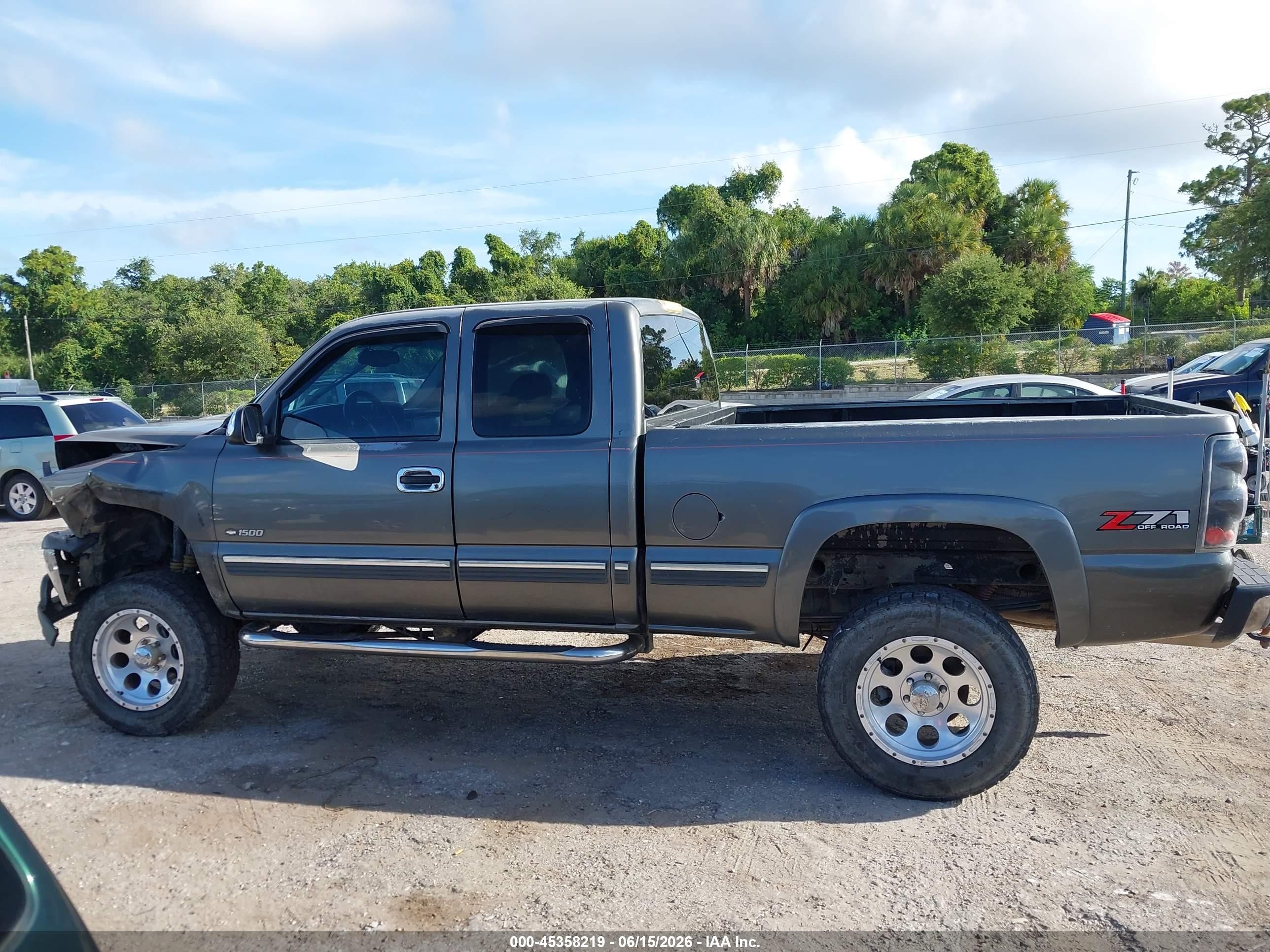 2001 Chevrolet Silverado 1500 Lt Gray vin: 2GCEK19TX11367786