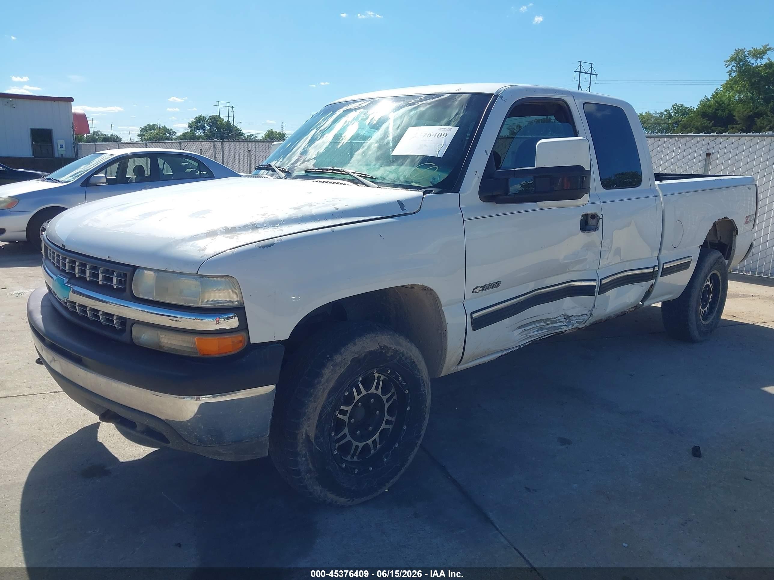 2002 Chevrolet Silverado 1500 Ls White vin: 2GCEK19TX21339875