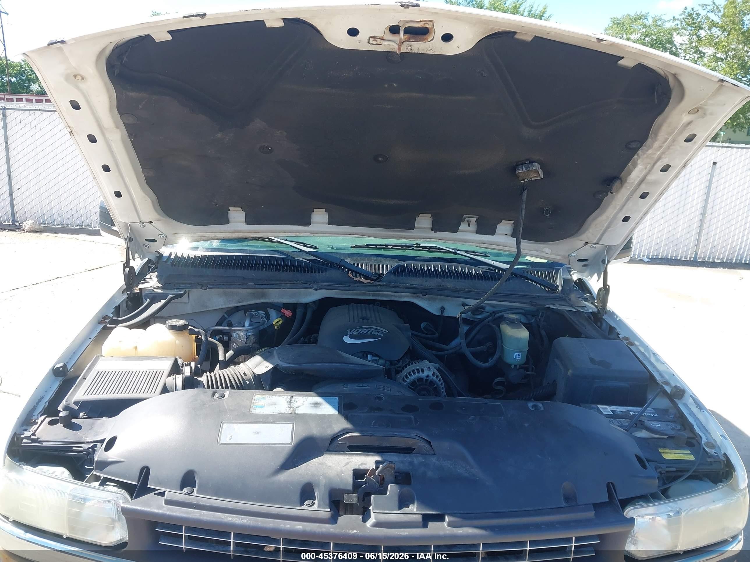 2002 Chevrolet Silverado 1500 Ls White vin: 2GCEK19TX21339875