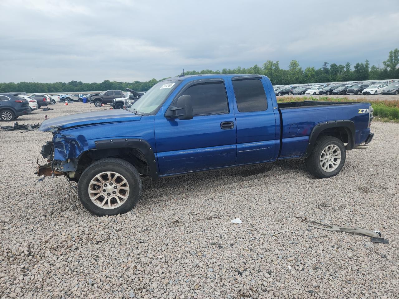 2003 Chevrolet Silverado K1500 Blue vin: 2GCEK19TX31122215