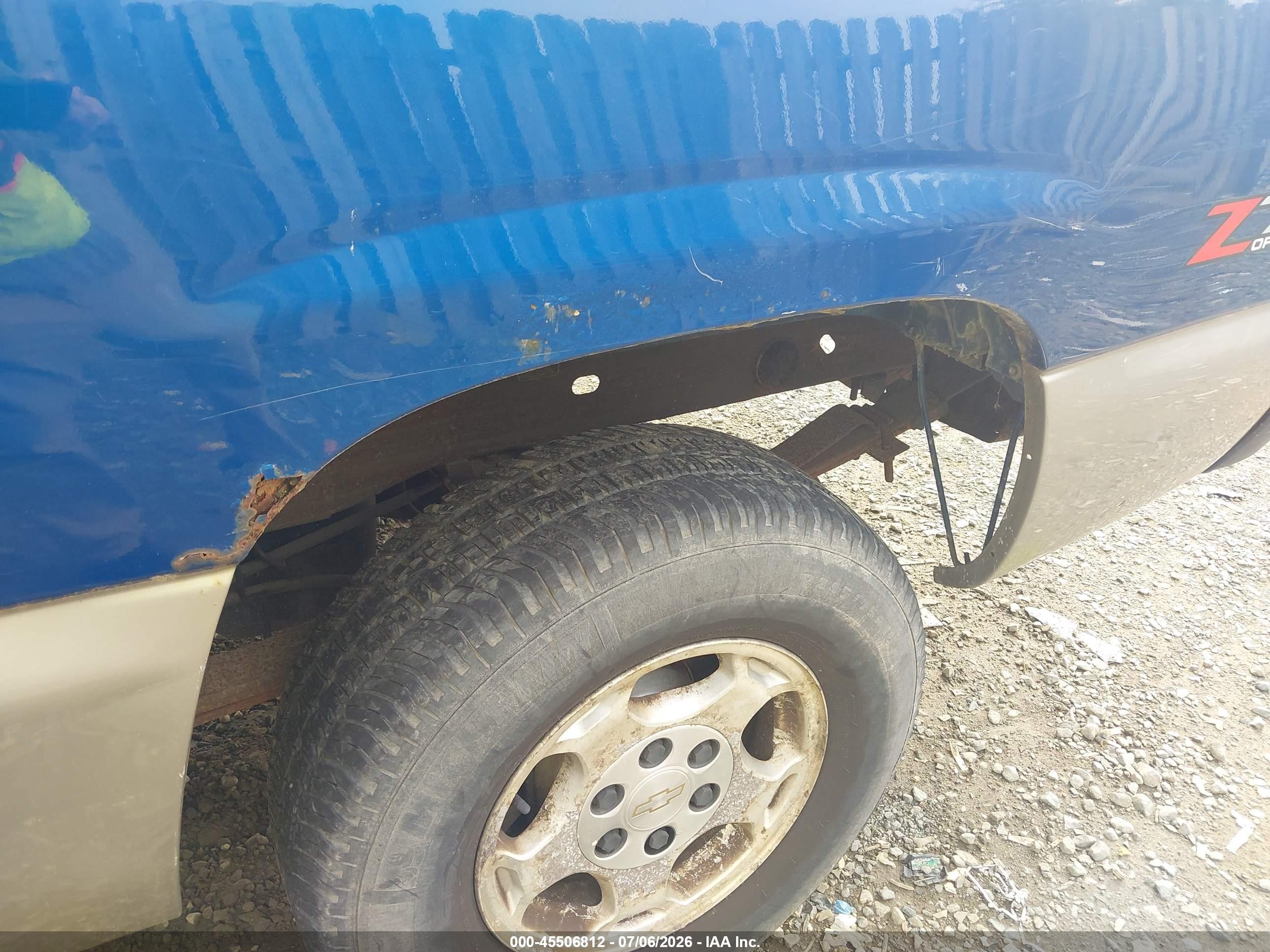 2003 Chevrolet Silverado 1500 Ls Blue vin: 2GCEK19V131268231