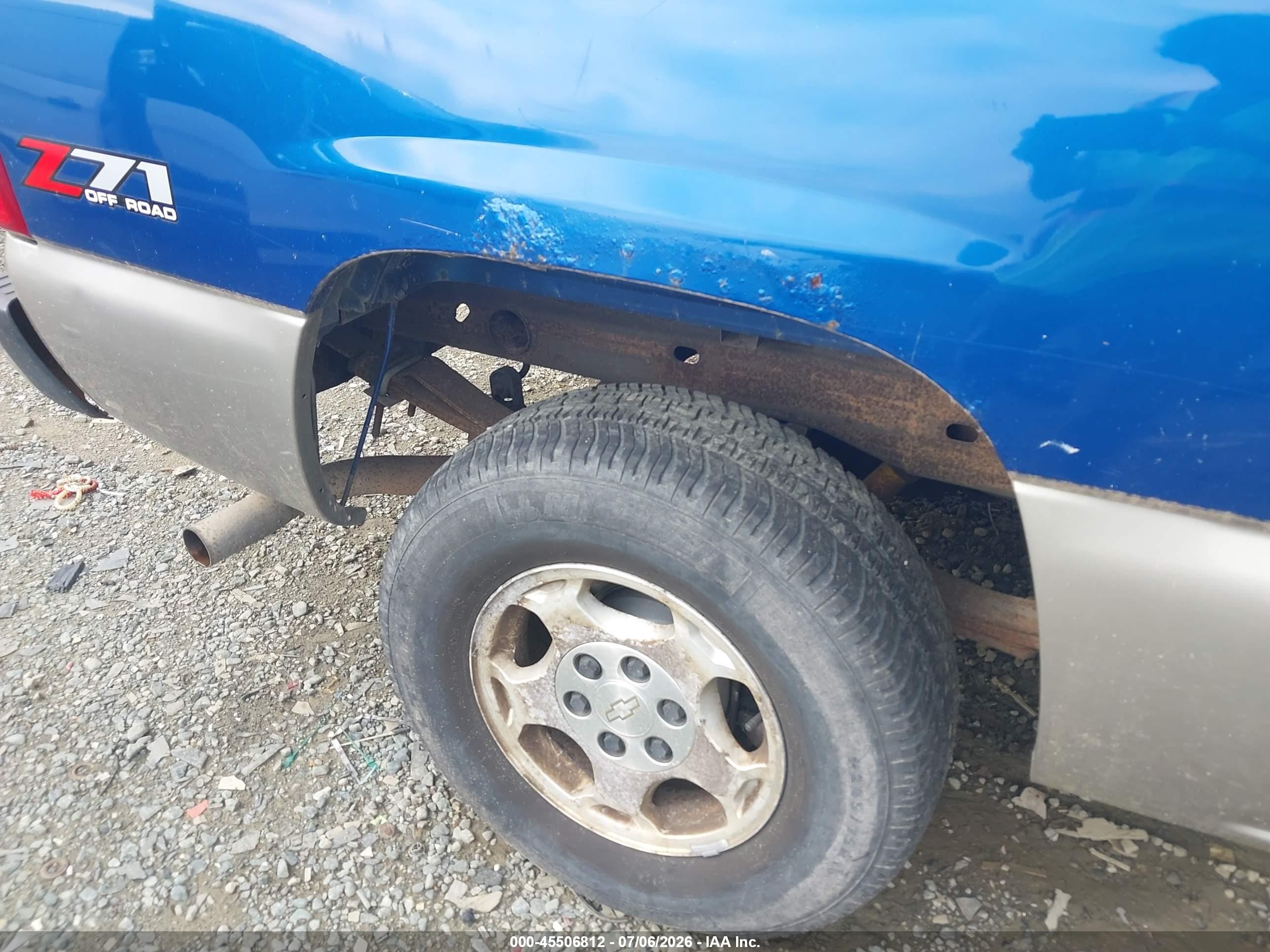 2003 Chevrolet Silverado 1500 Ls Blue vin: 2GCEK19V131268231
