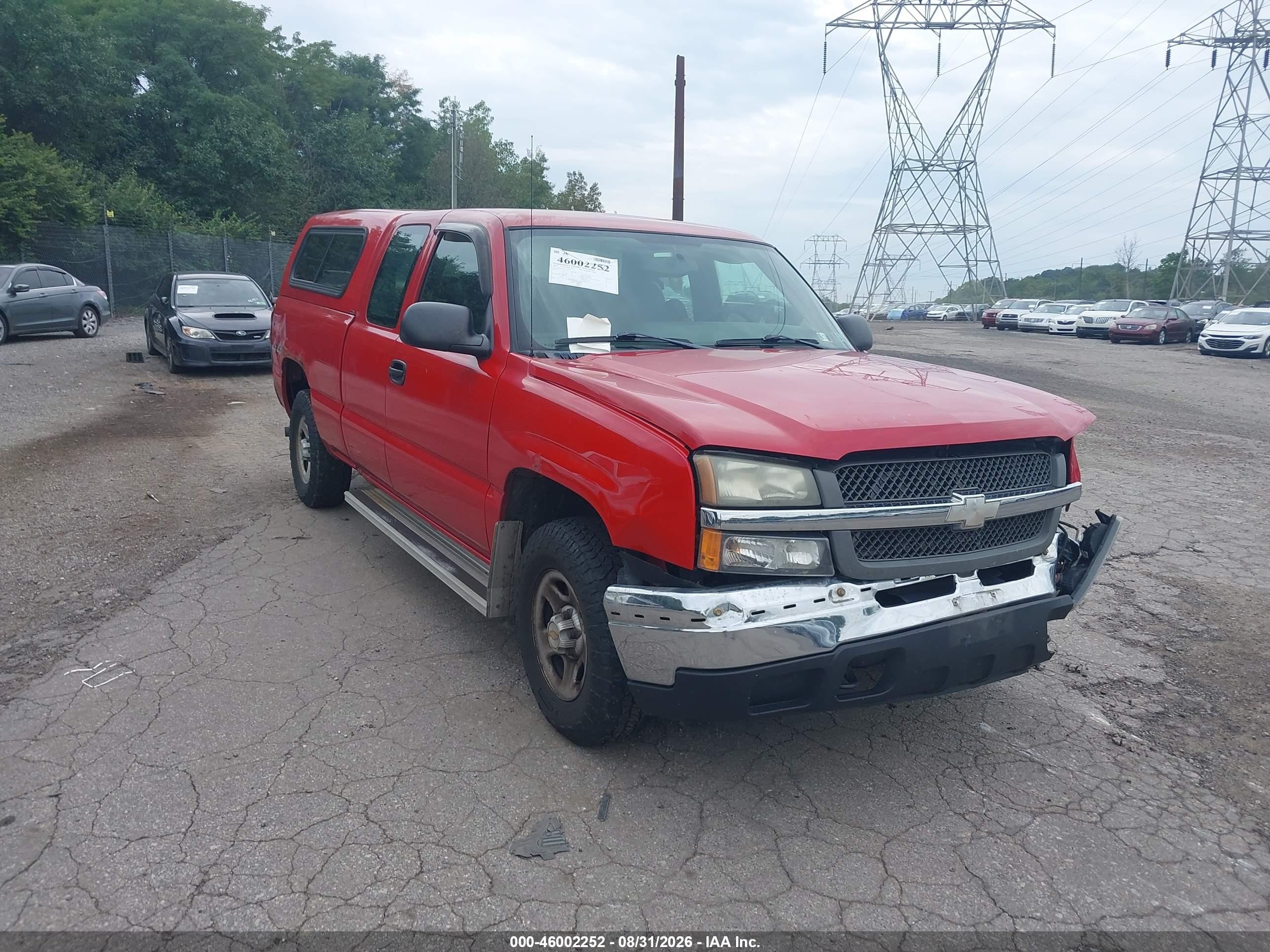 2004 Chevrolet Silverado 1500 Work Truck Красный vin: 2GCEK19V141113373