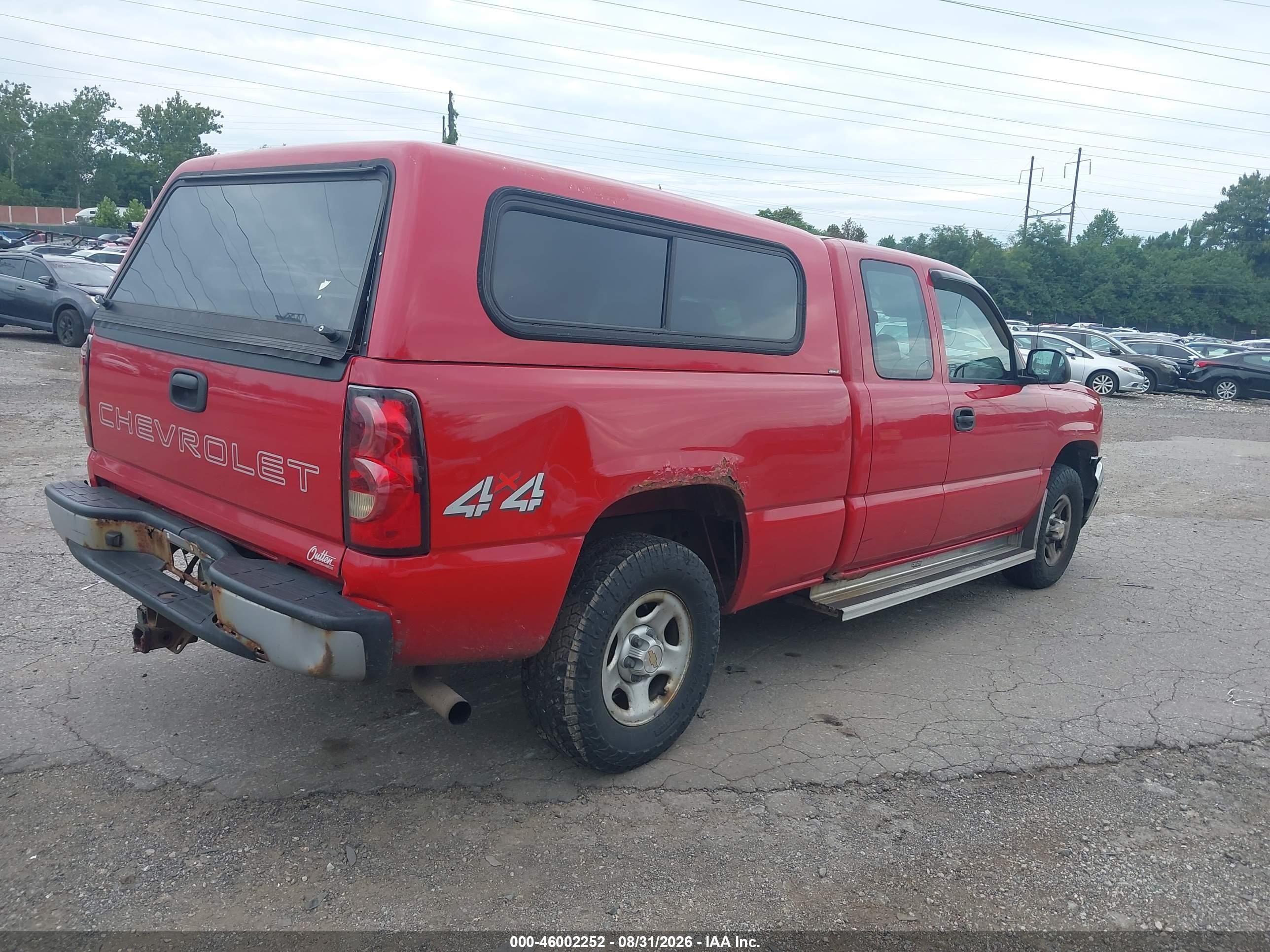 2004 Chevrolet Silverado 1500 Work Truck Красный vin: 2GCEK19V141113373