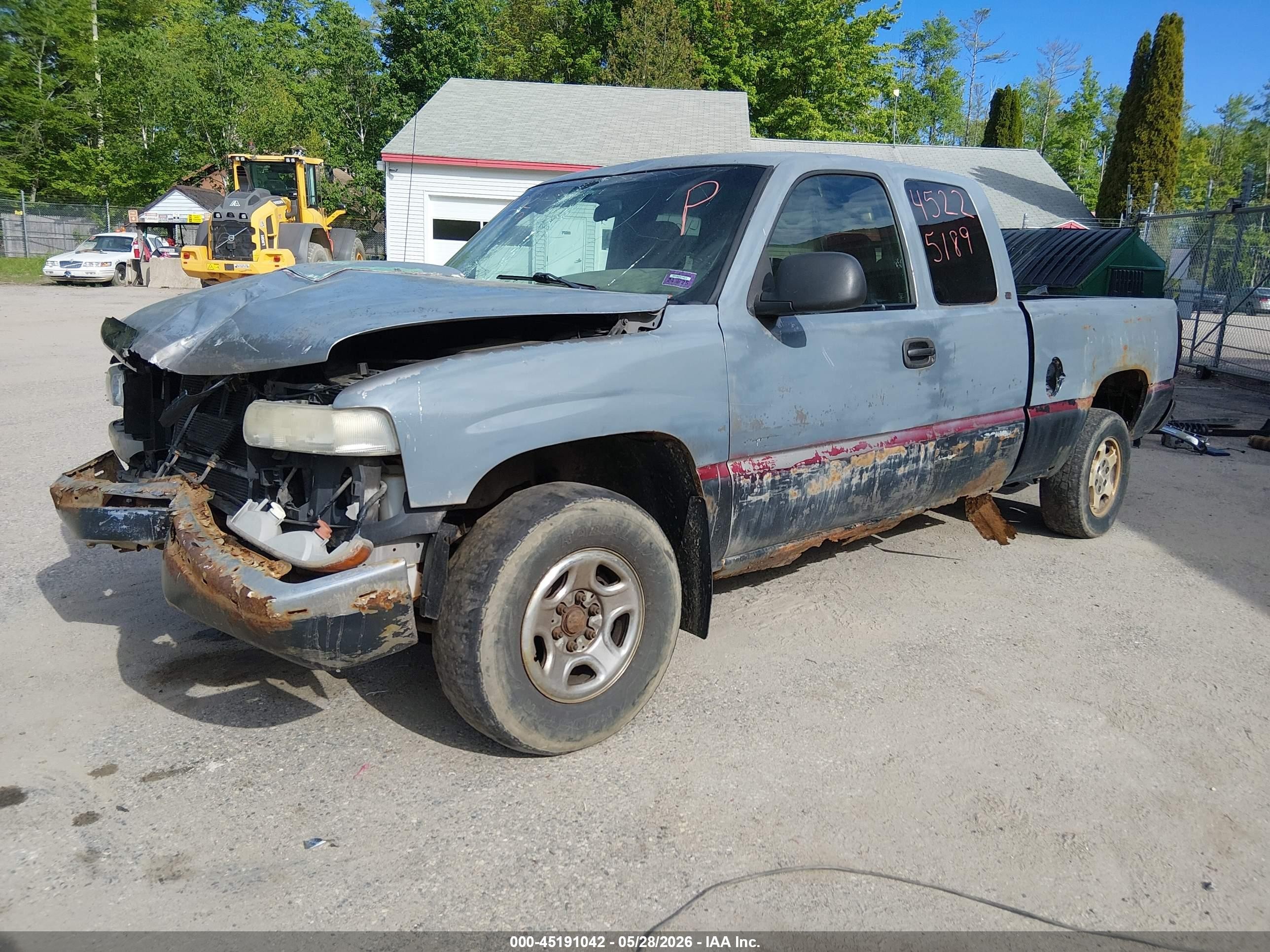 2000 Chevrolet Silverado 1500 Ls/lt Gray vin: 2GCEK19V1Y1208943