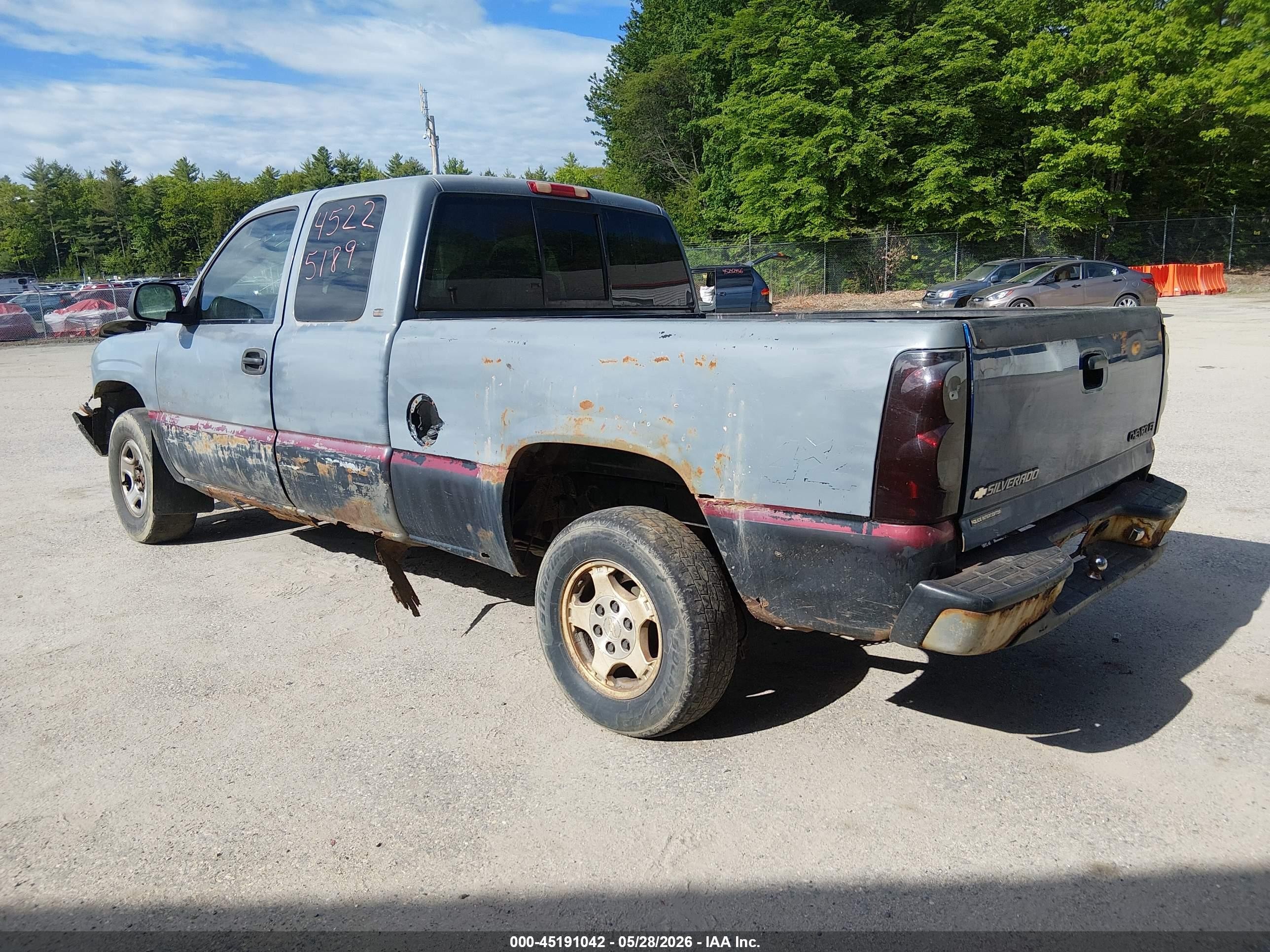 2000 Chevrolet Silverado 1500 Ls/lt Gray vin: 2GCEK19V1Y1208943