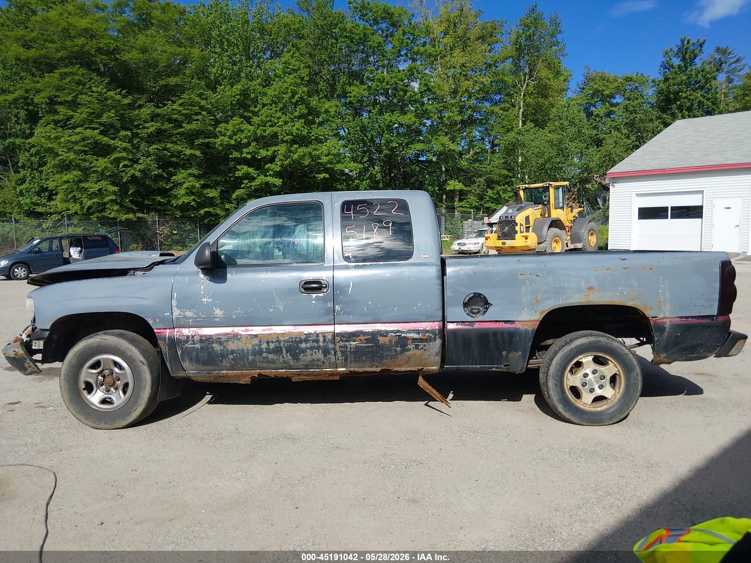 2000 Chevrolet Silverado 1500 Ls/lt Gray vin: 2GCEK19V1Y1208943
