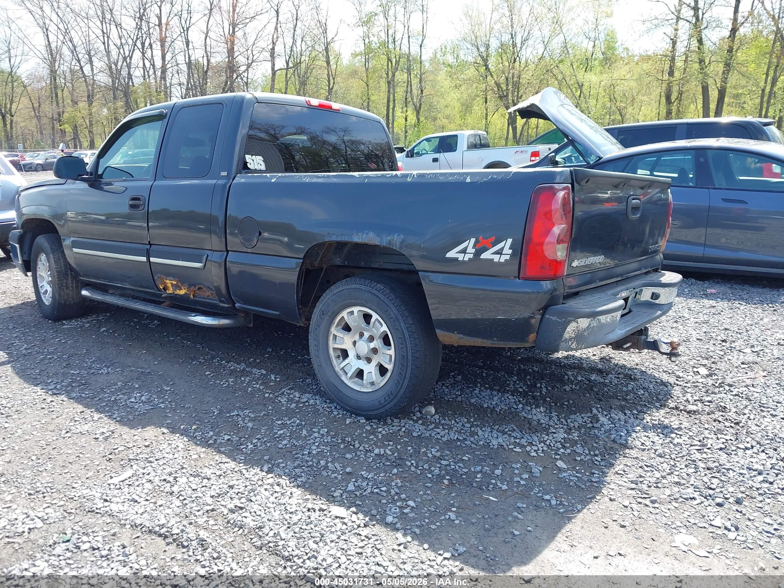 2003 Chevrolet Silverado 1500 Ls Gray vin: 2GCEK19V331254007