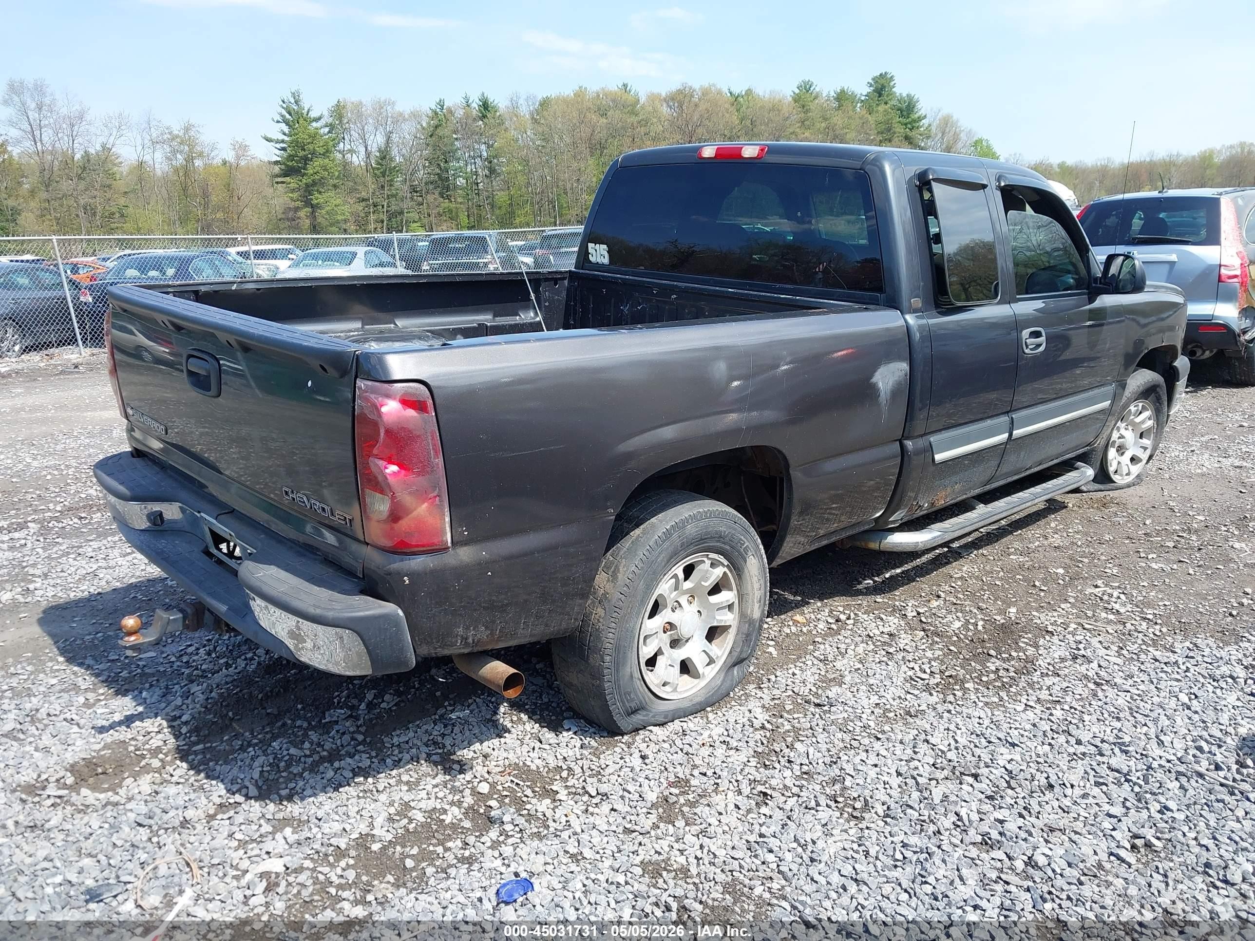 2003 Chevrolet Silverado 1500 Ls Gray vin: 2GCEK19V331254007