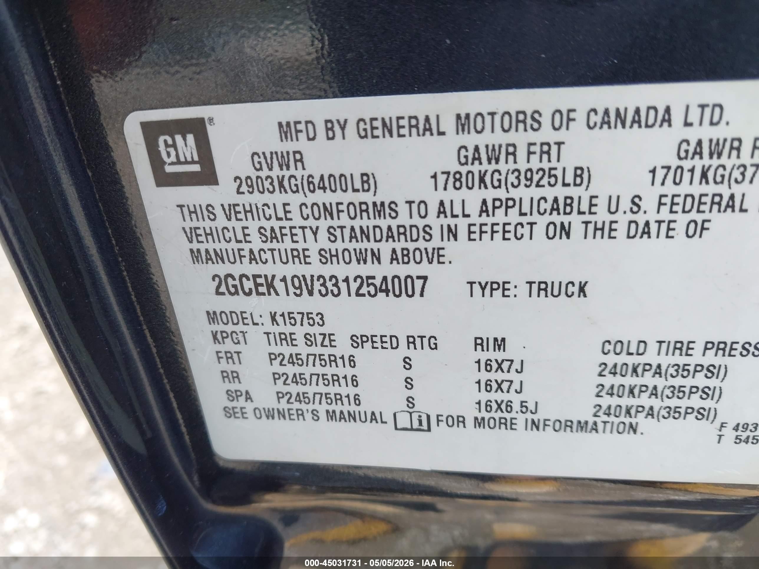 2003 Chevrolet Silverado 1500 Ls Gray vin: 2GCEK19V331254007