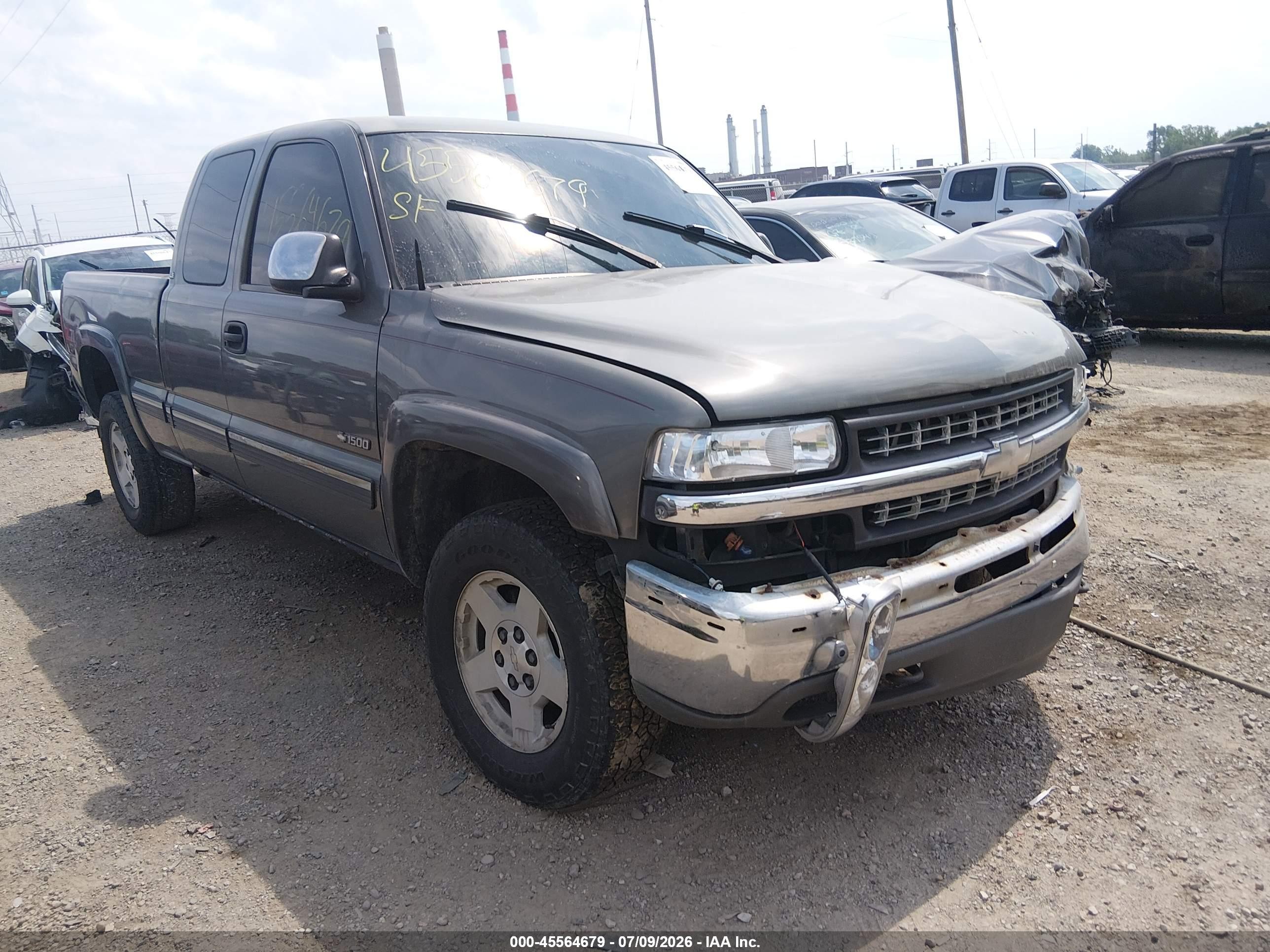 2000 Chevrolet Silverado 1500 Ls Gray vin: 2GCEK19V3Y1232791