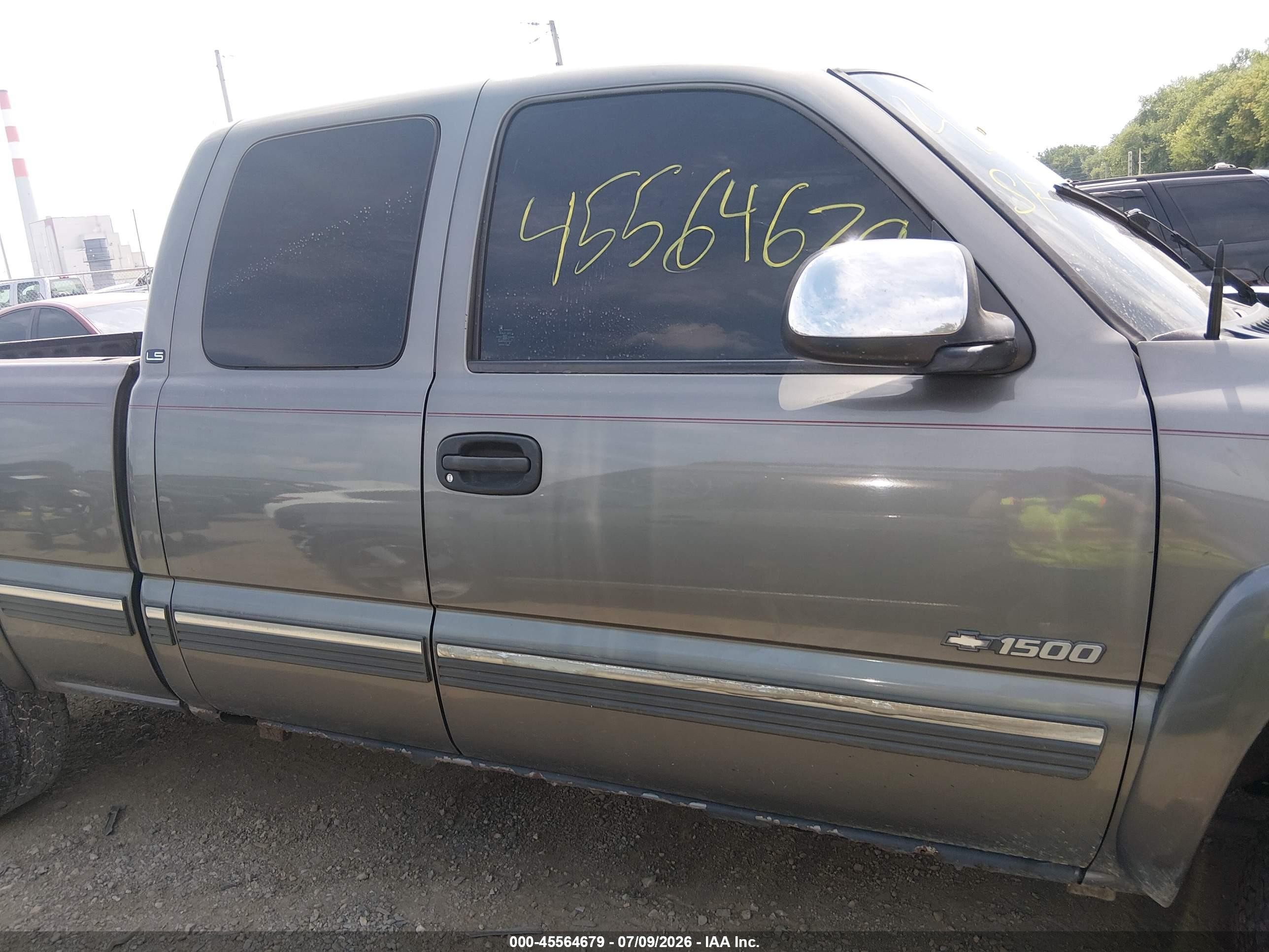 2000 Chevrolet Silverado 1500 Ls Gray vin: 2GCEK19V3Y1232791