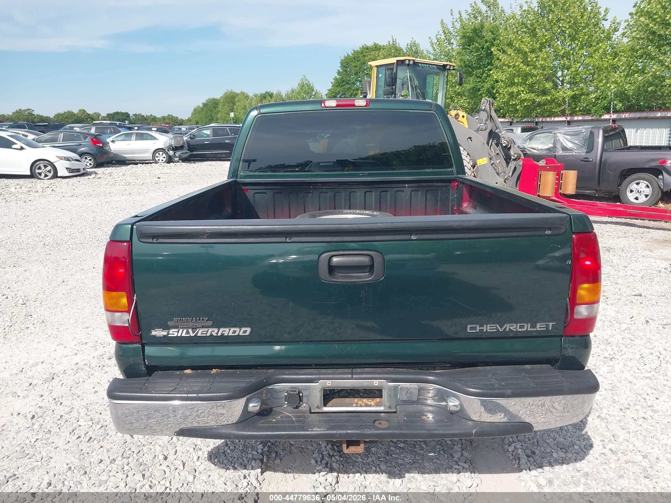 2001 Chevrolet Silverado 1500 Ls Green vin: 2GCEK19V611300118