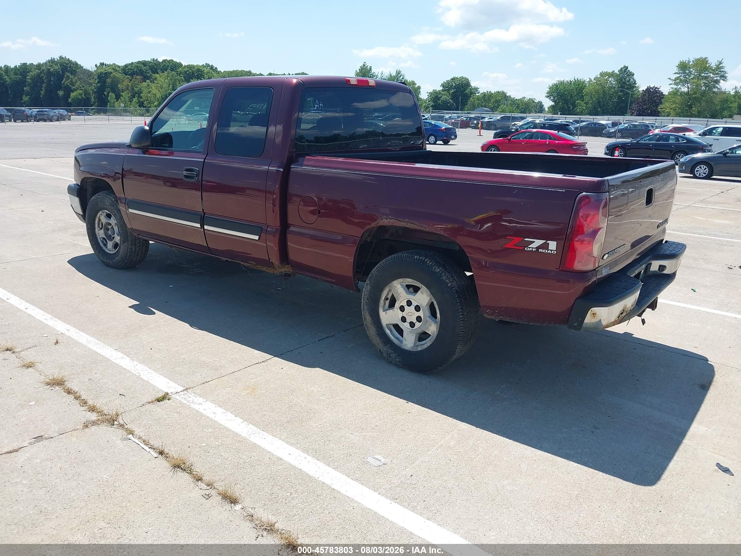 2003 Chevrolet Silverado 1500 Ls Бордовый vin: 2GCEK19V631256592
