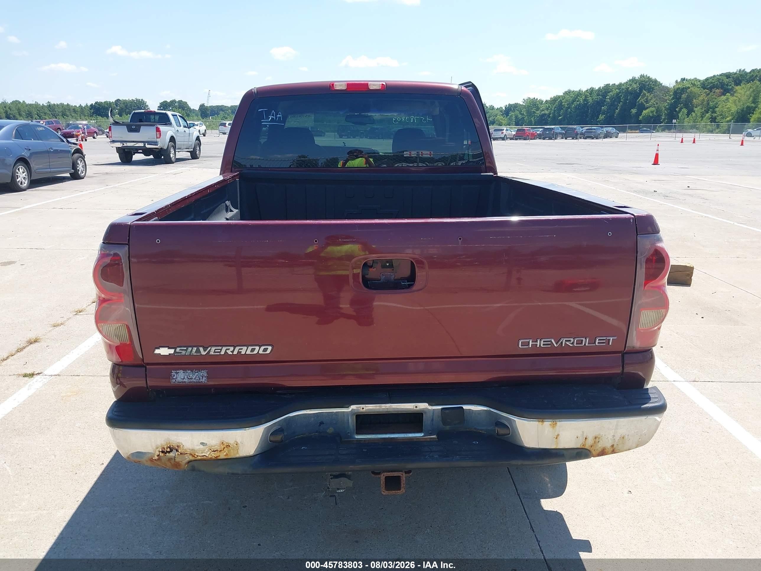 2003 Chevrolet Silverado 1500 Ls Бордовый vin: 2GCEK19V631256592