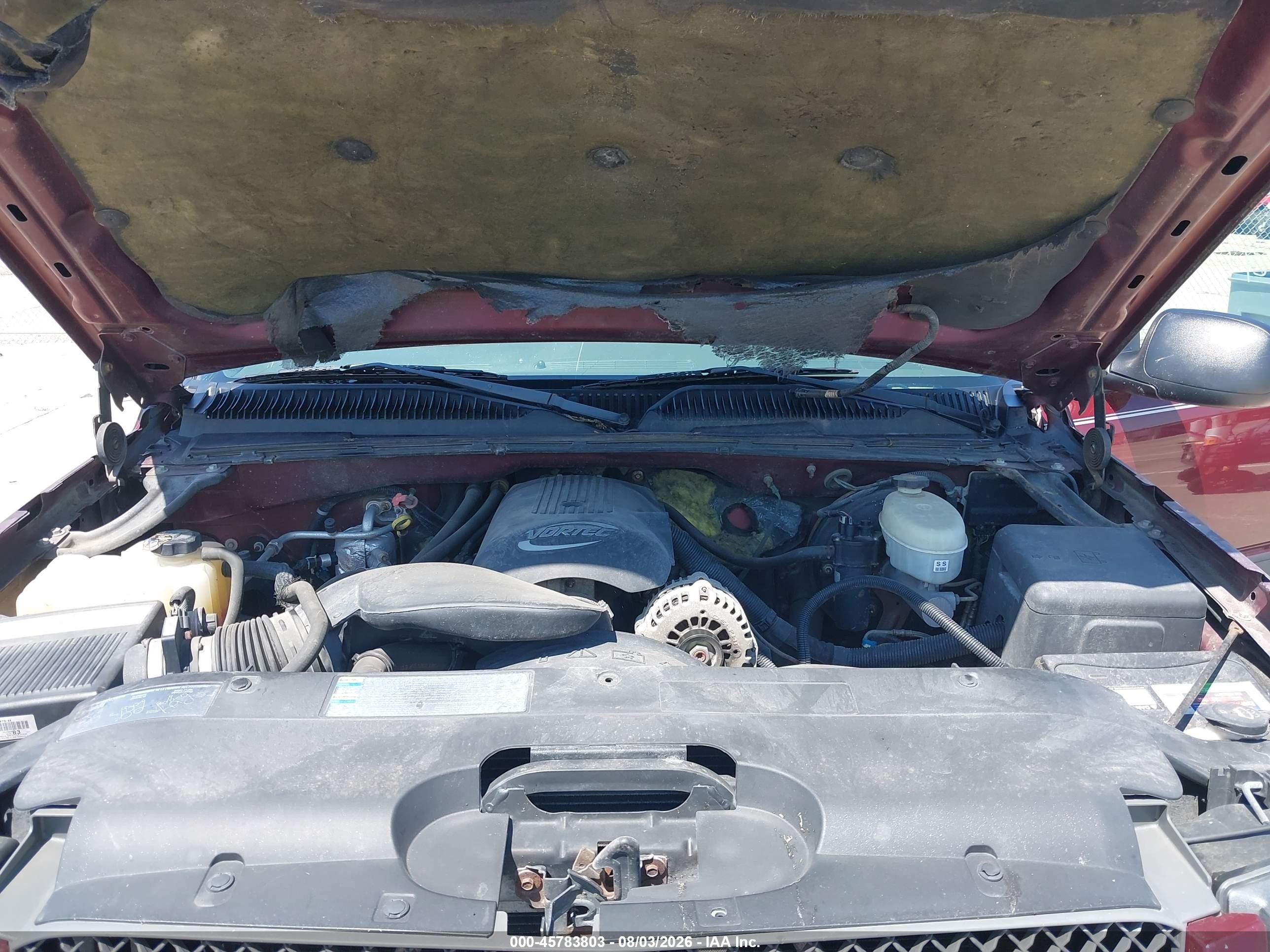 2003 Chevrolet Silverado 1500 Ls Бордовый vin: 2GCEK19V631256592
