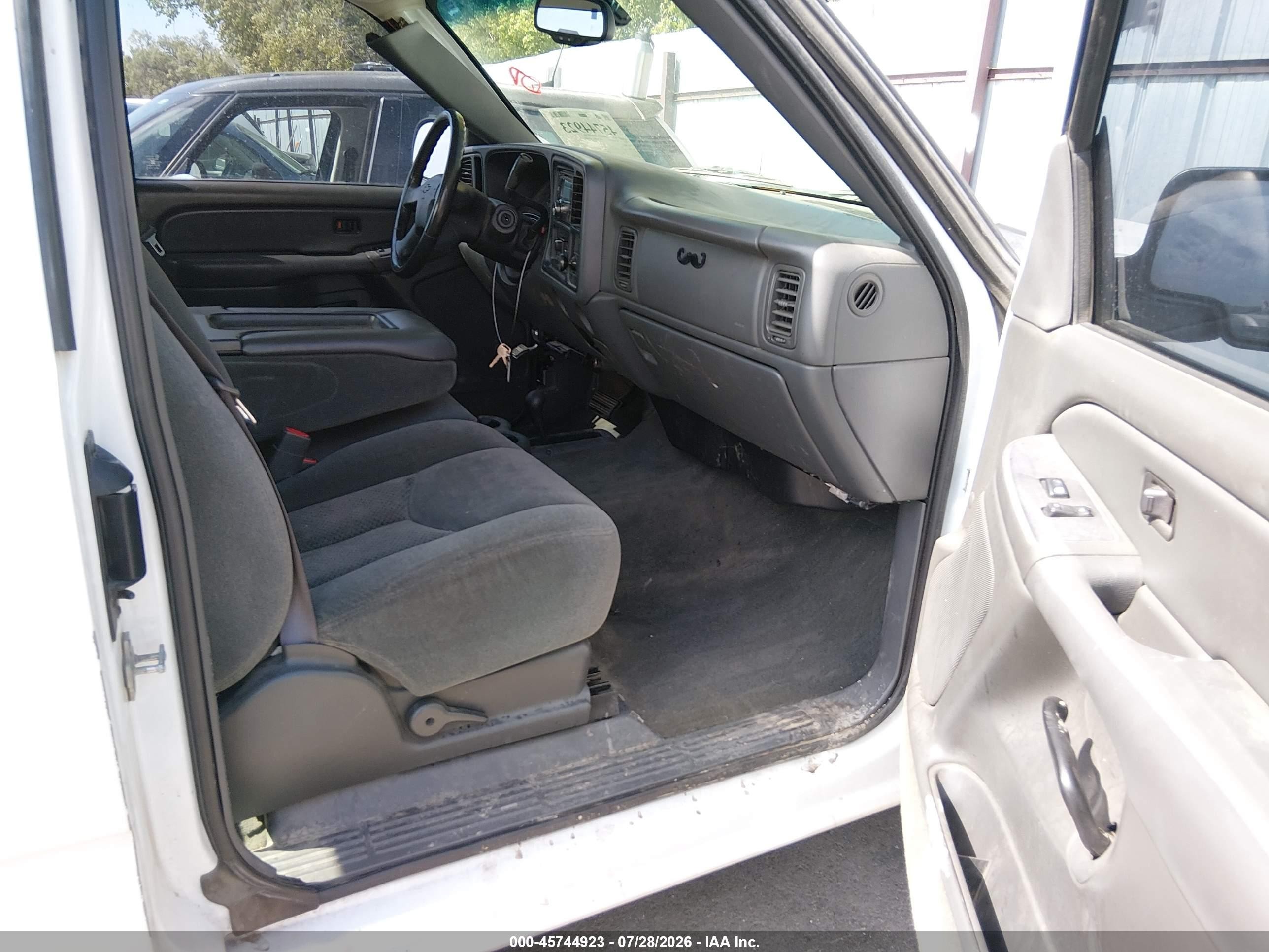2004 Chevrolet Silverado 1500 Ls White vin: 2GCEK19V741405531