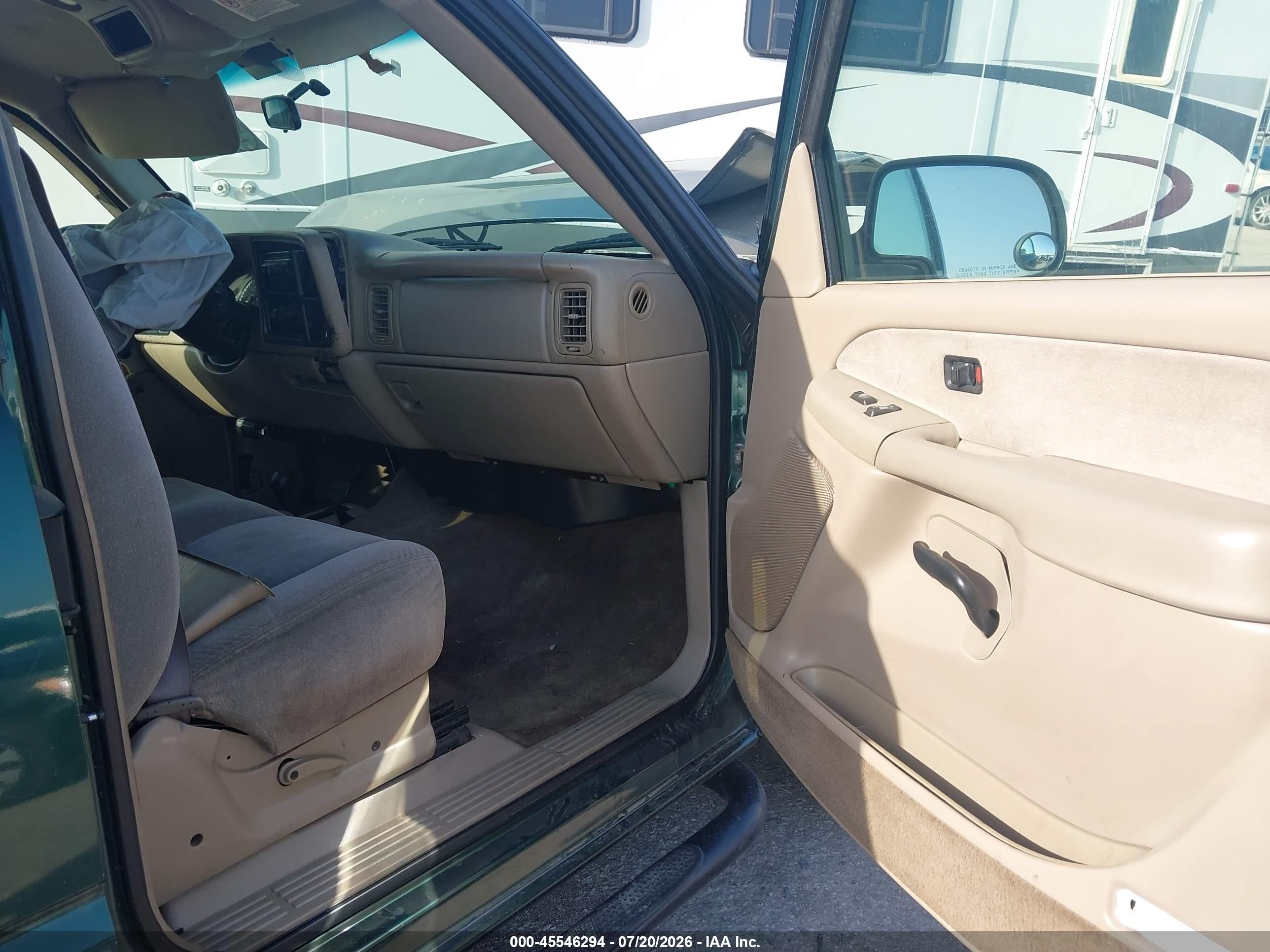2002 Chevrolet Silverado 1500 Ls Green vin: 2GCEK19V821286255