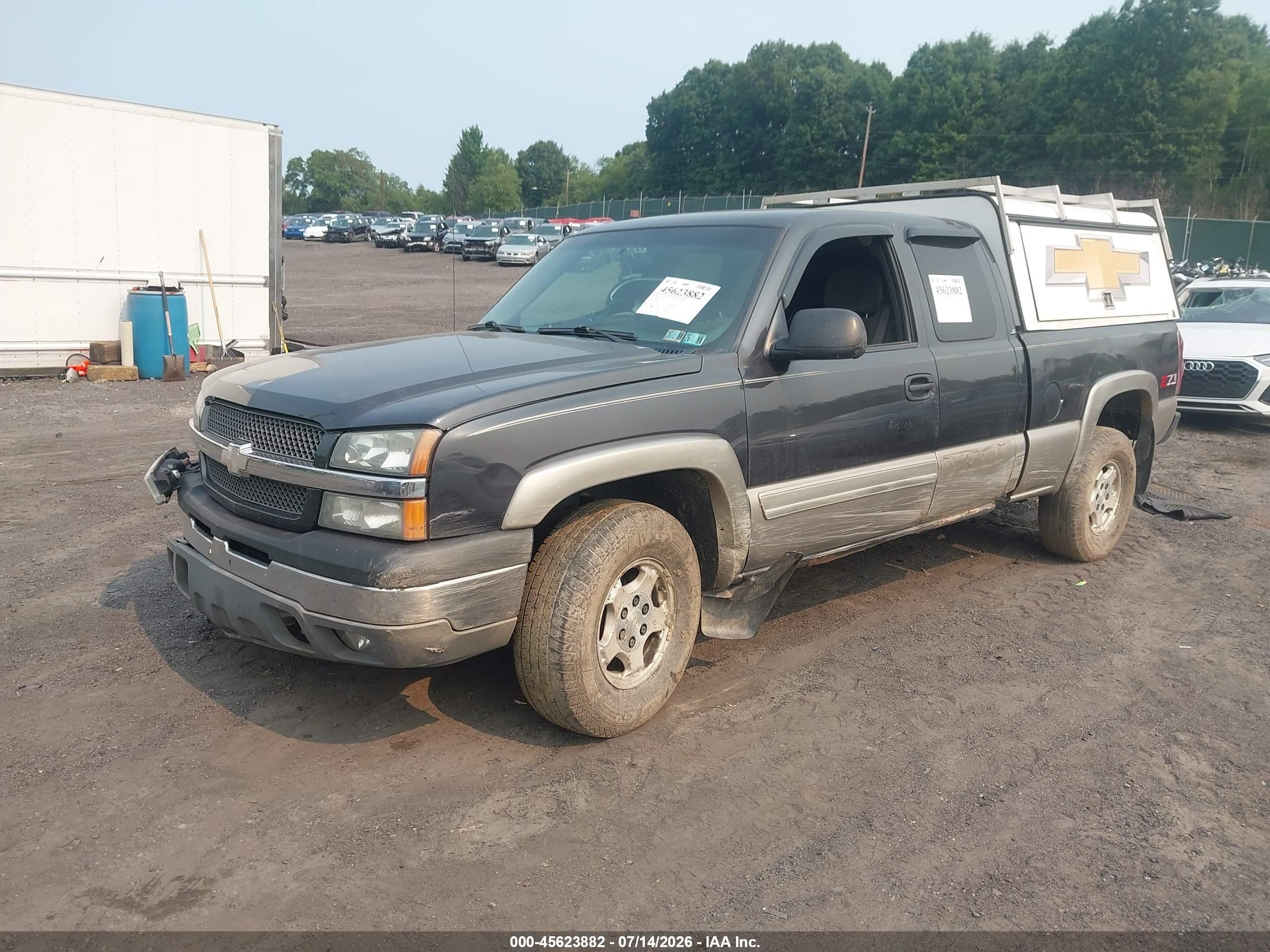 2003 Chevrolet Silverado 1500 Ls Black vin: 2GCEK19V831239700