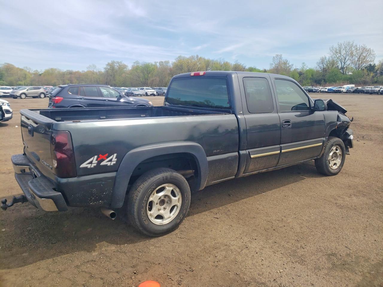 2003 Chevrolet Silverado K1500 Gray vin: 2GCEK19V831378662