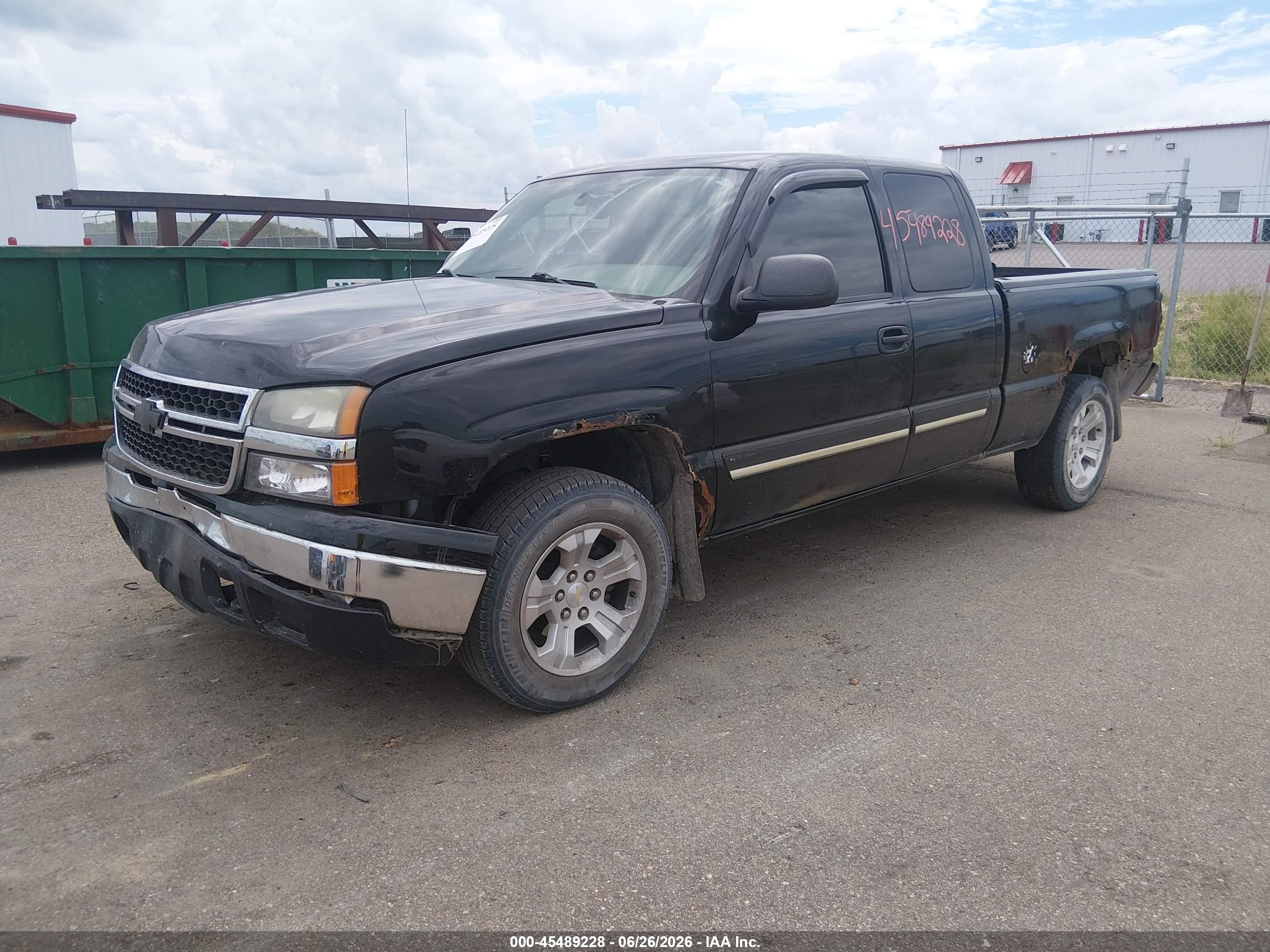 2006 Chevrolet Silverado 1500 Lt1 Black vin: 2GCEK19V961262567