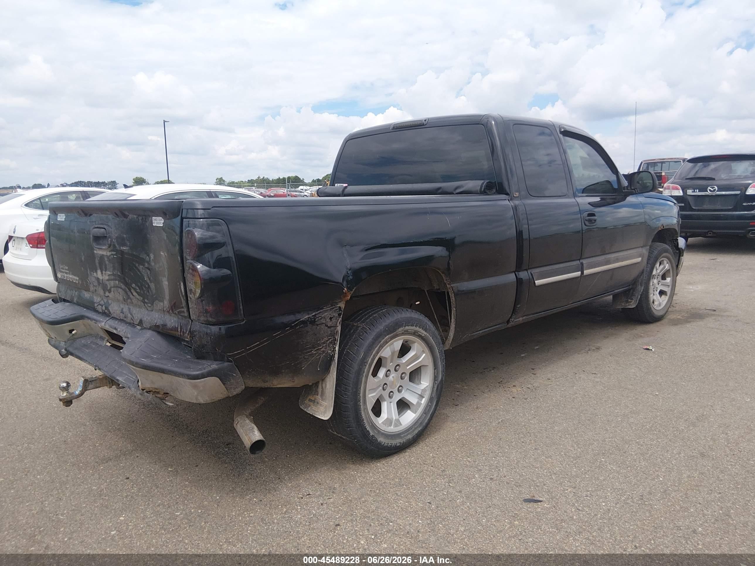2006 Chevrolet Silverado 1500 Lt1 Black vin: 2GCEK19V961262567